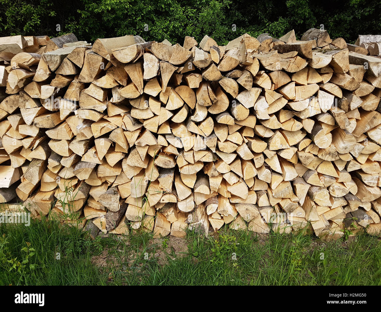 Holzstapel, Brennholz, Holz Stock Photo