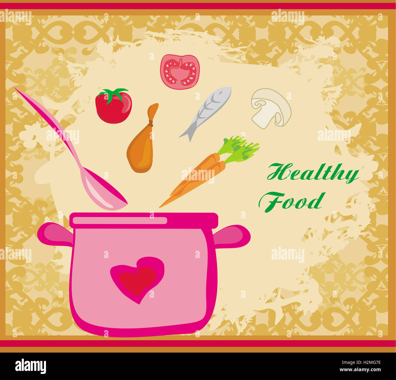 banner healthy food Stock Photo - Alamy