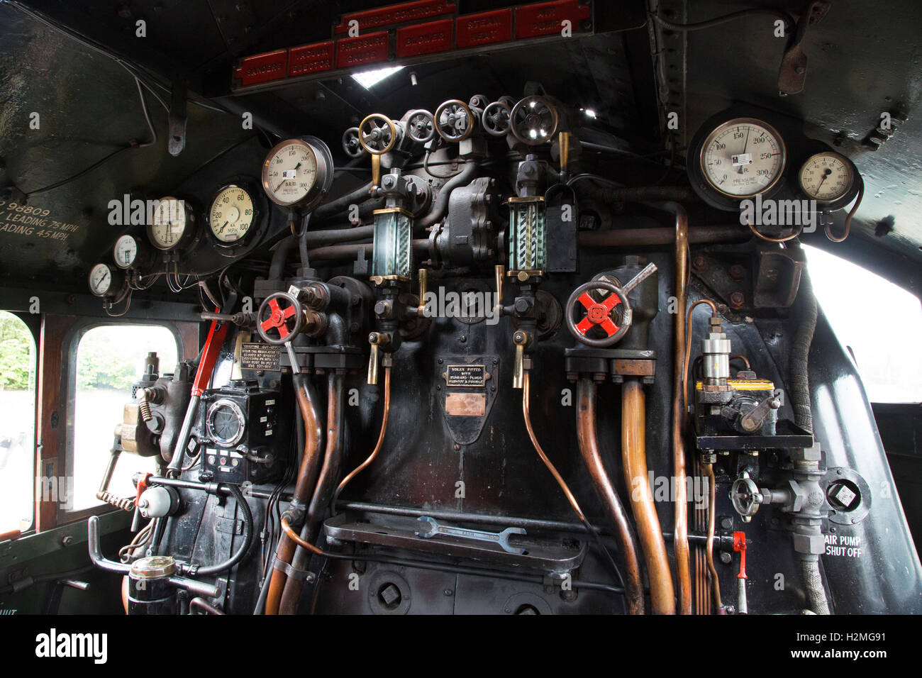 Union of South Africa 60009 footplate at Shildon Stock Photo