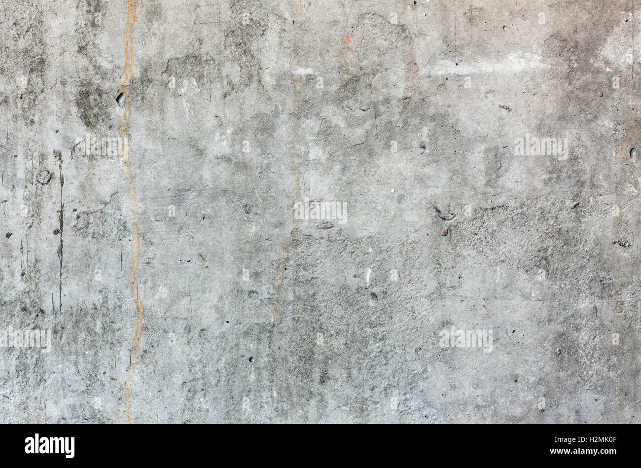 Texture concrete wall with streaks of rust Stock Photo