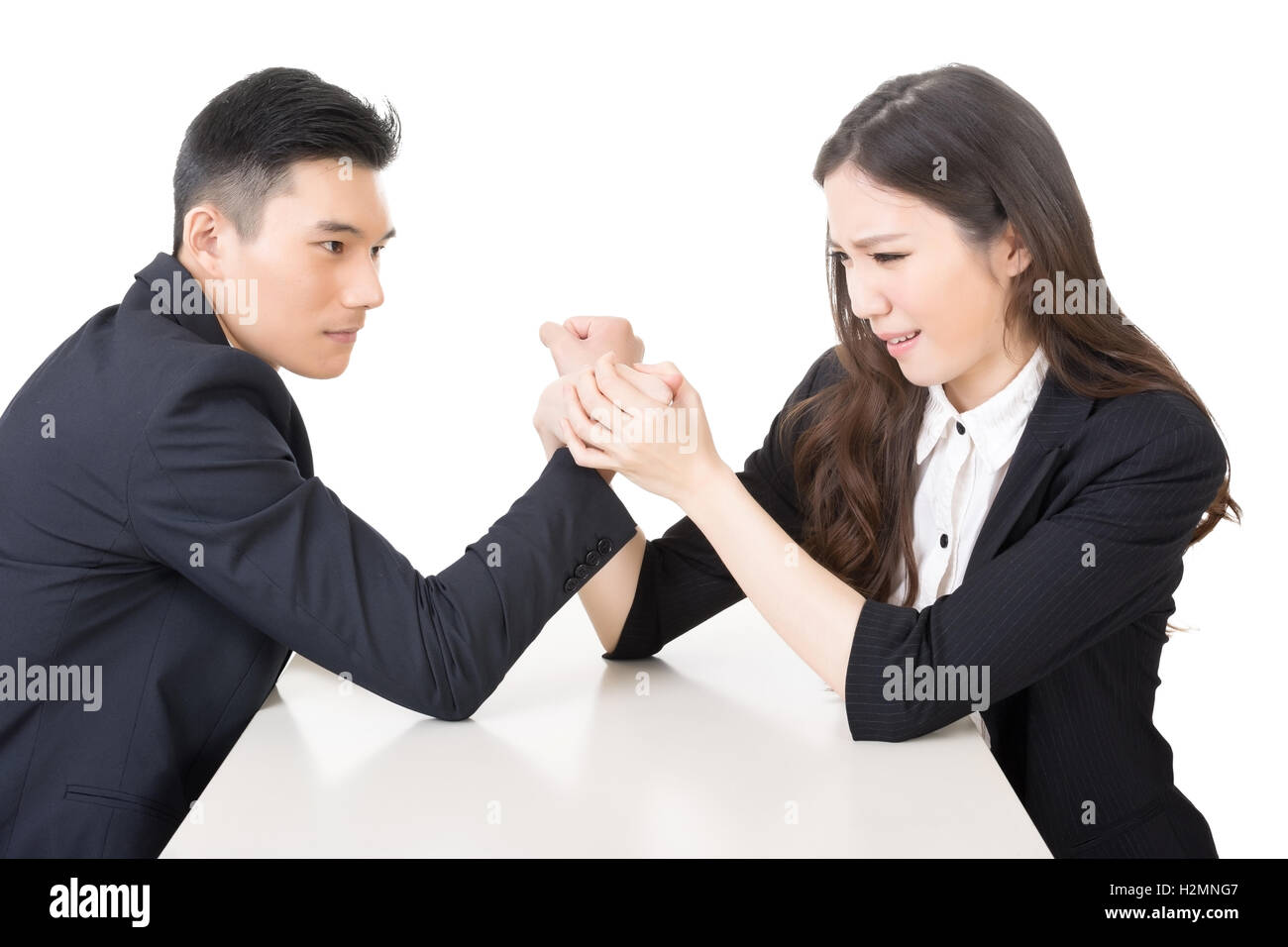 business arm wrestling Stock Photo Alamy