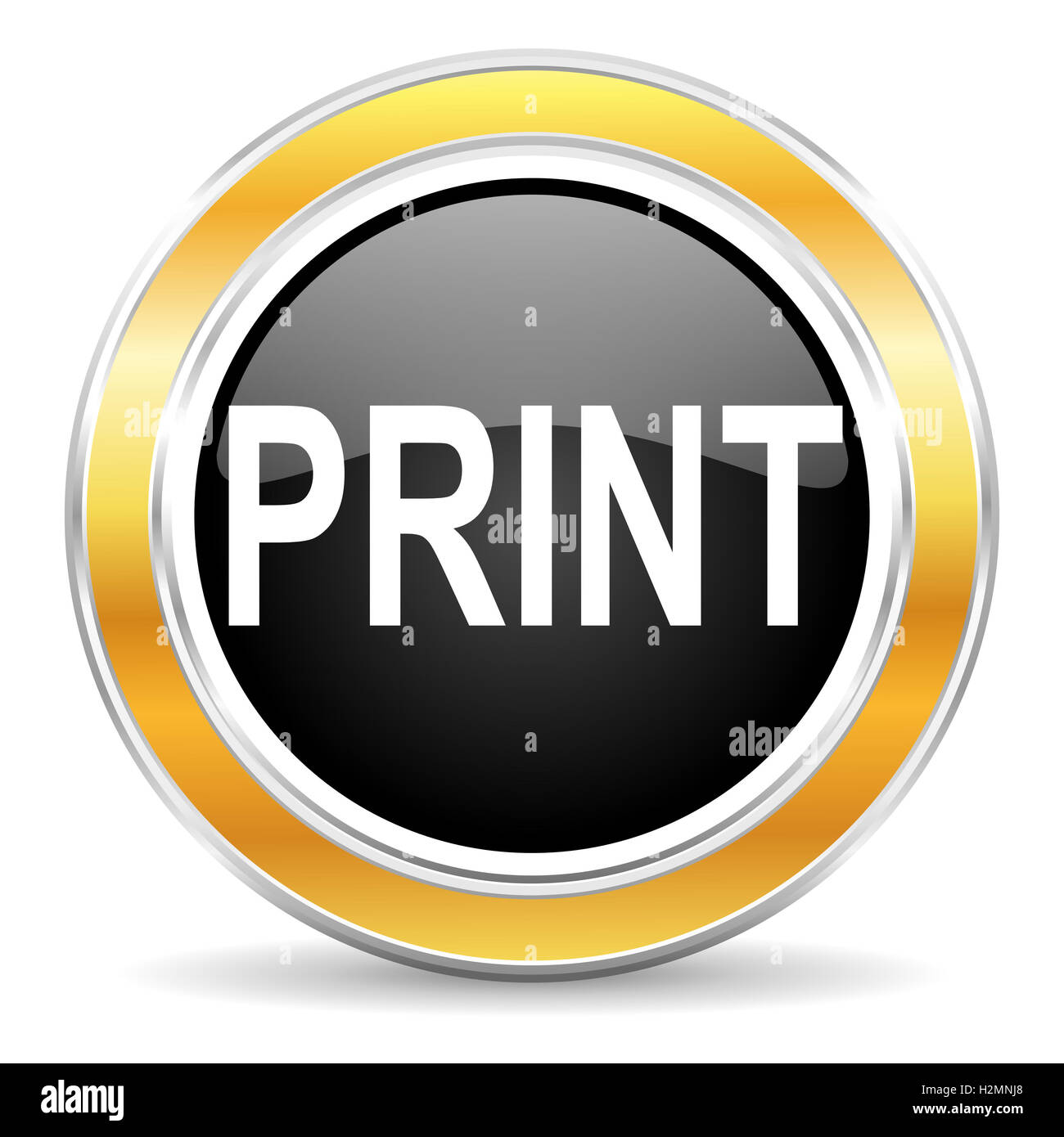 print icon Stock Photo