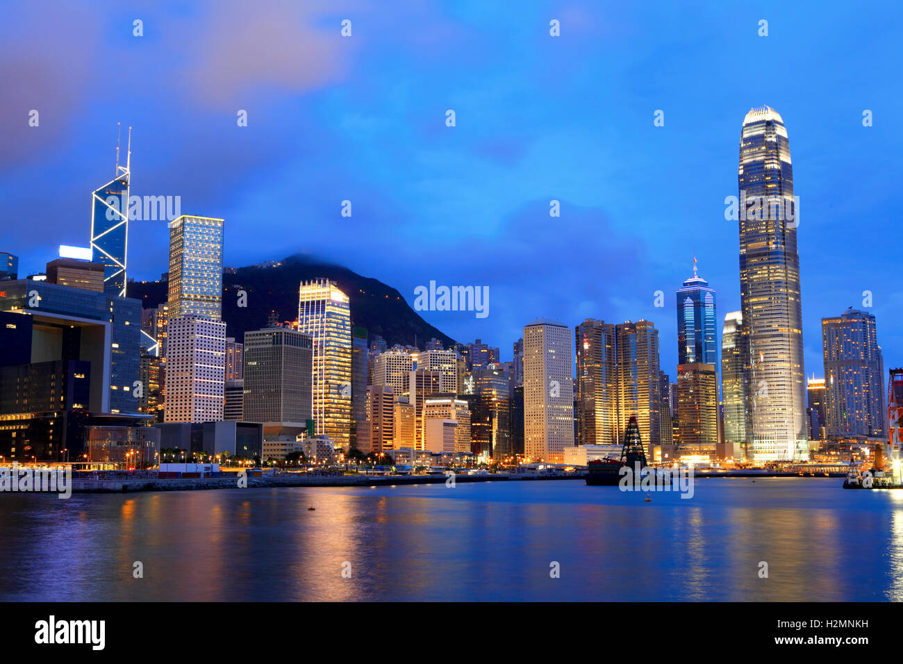 Hong Kong sunset Stock Photo - Alamy