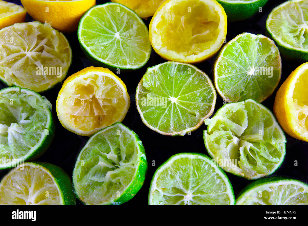 squeezed out lemon Stock Photo