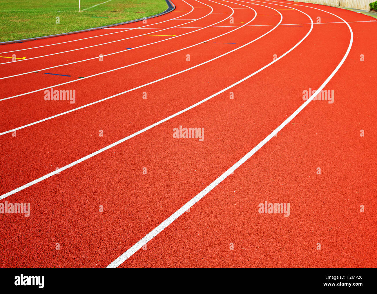Track running lanes Stock Photo - Alamy