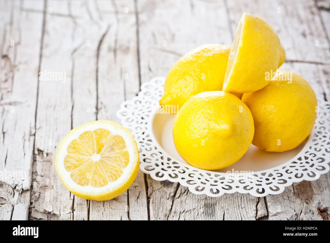 fresh lemons Stock Photo