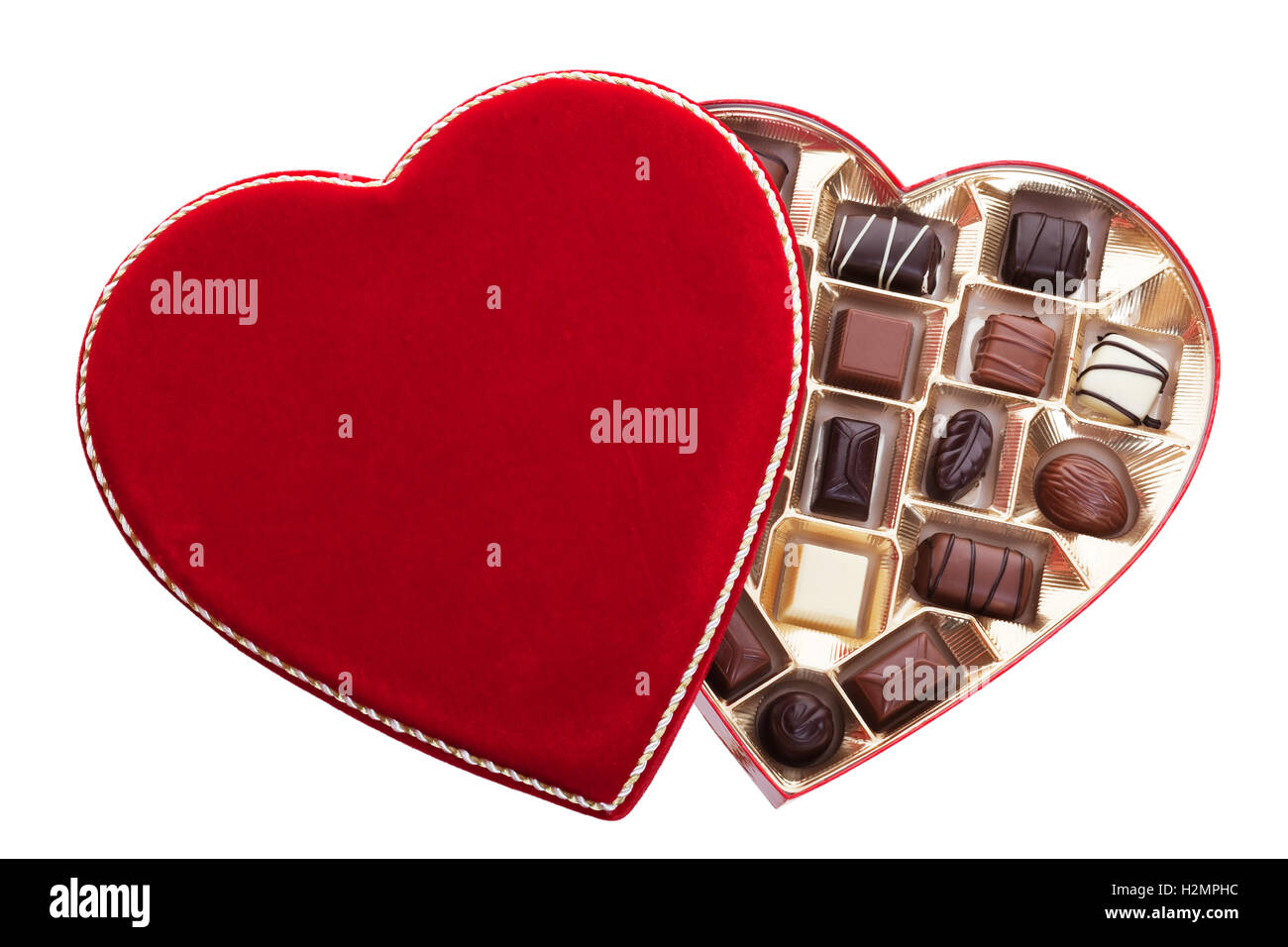 Heart Shaped Box of Chocolates Stock Photo Alamy