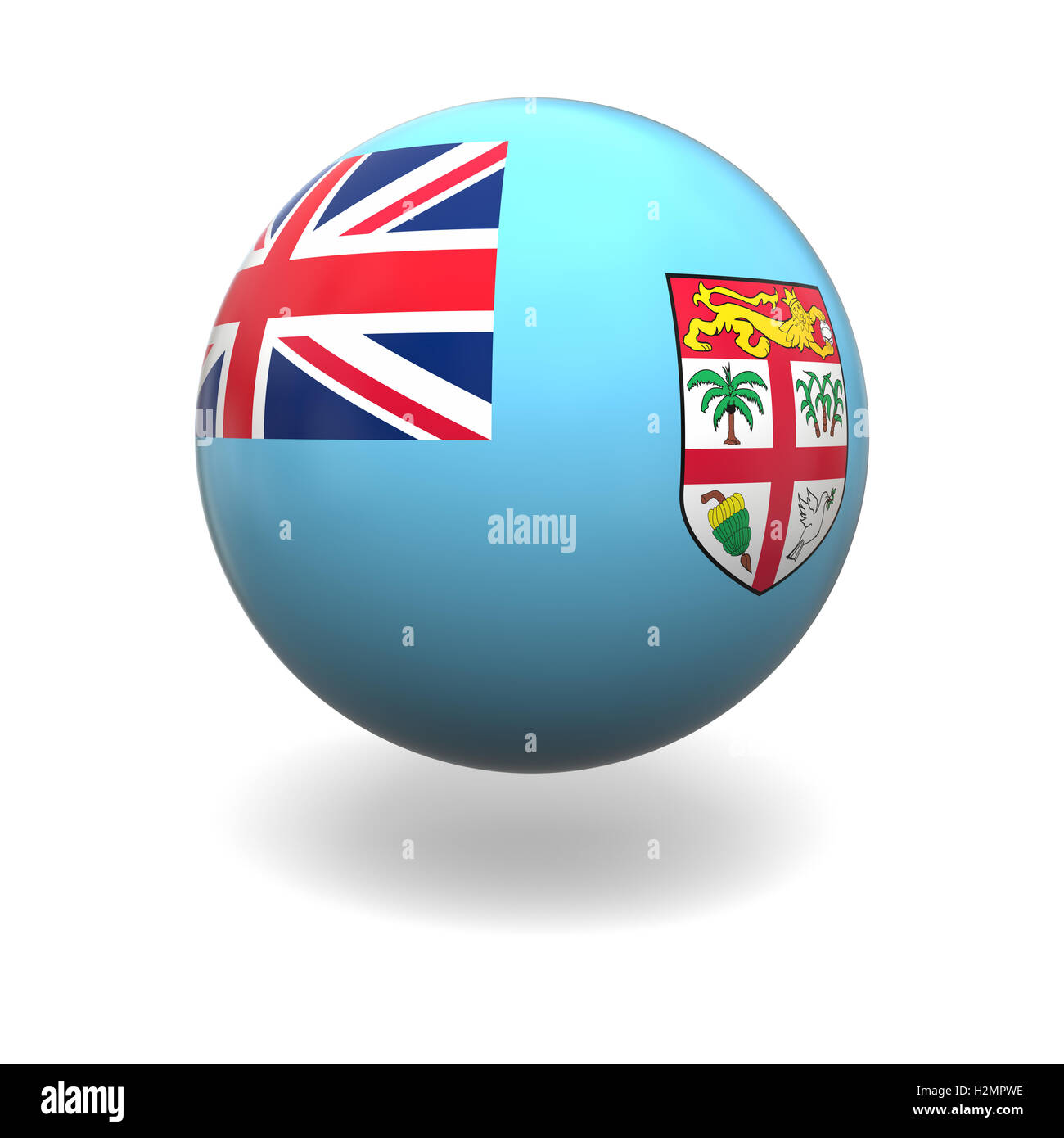 Fiji flag Stock Photo