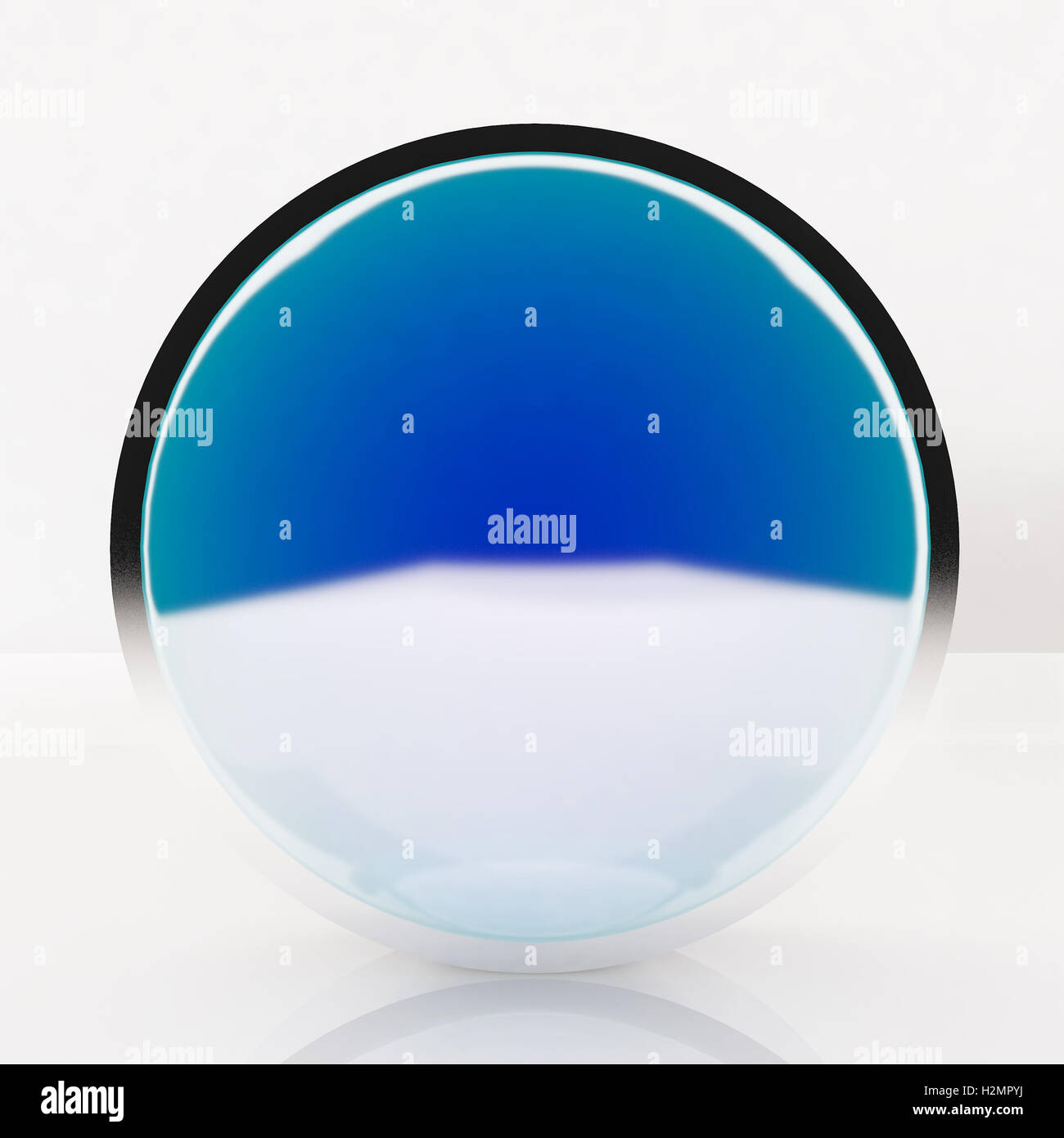 3d blank abstract blue button Stock Photo - Alamy