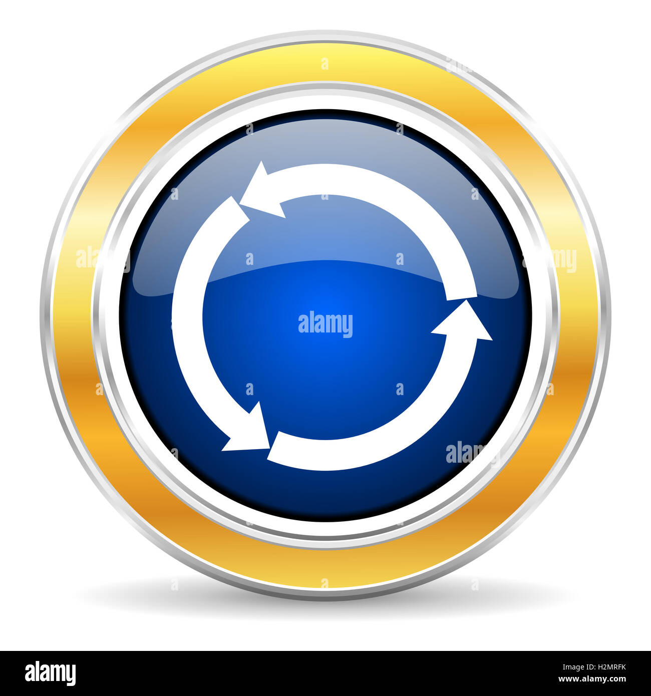 Golden reload icon hi-res stock photography and images - Alamy
