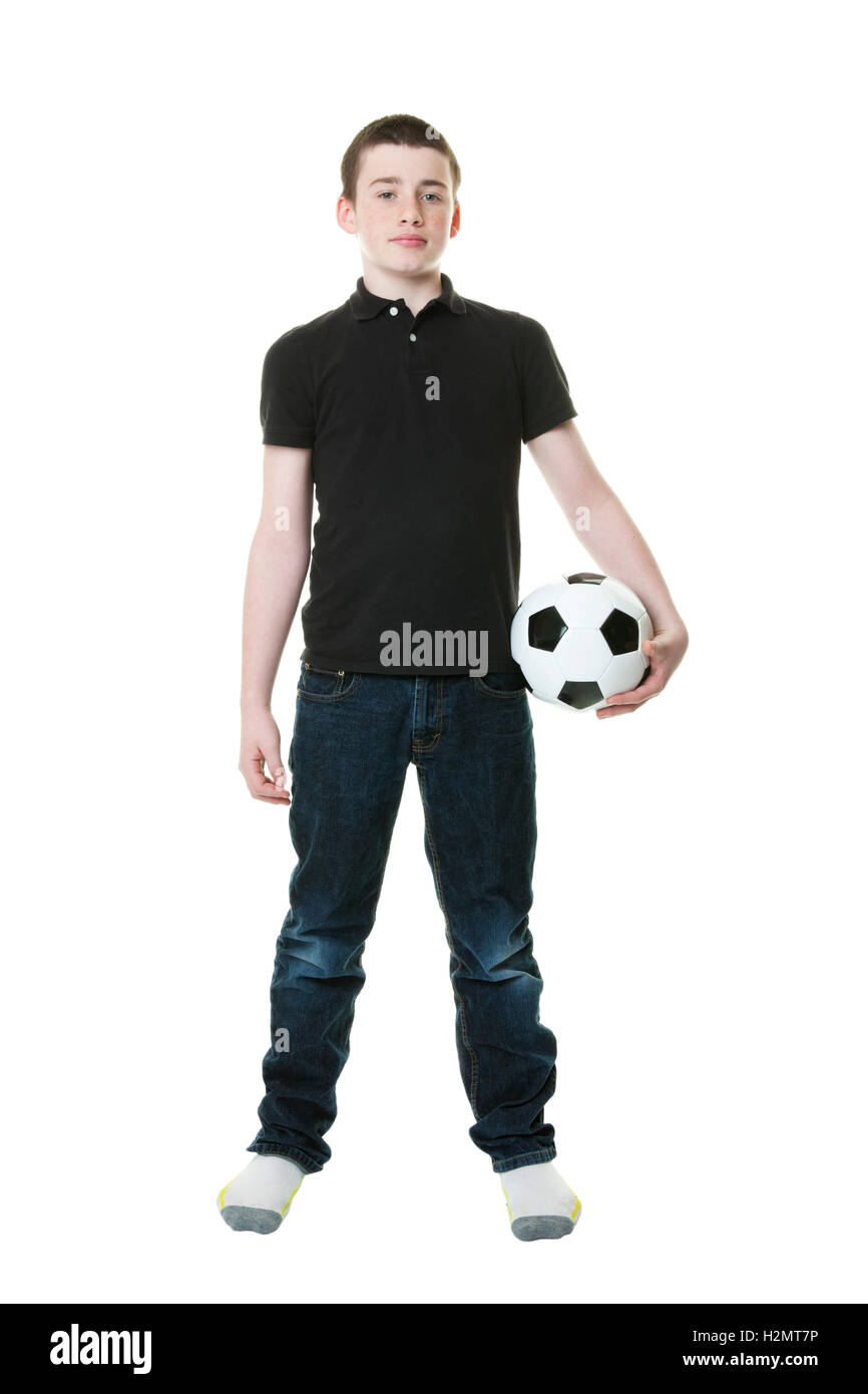 Thirteen Year Old Boy Stock Photo Alamy
