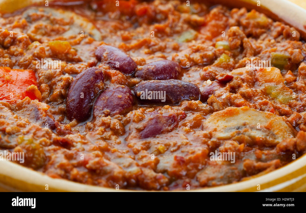 Chili Con Carne Macro Stock Photo Alamy