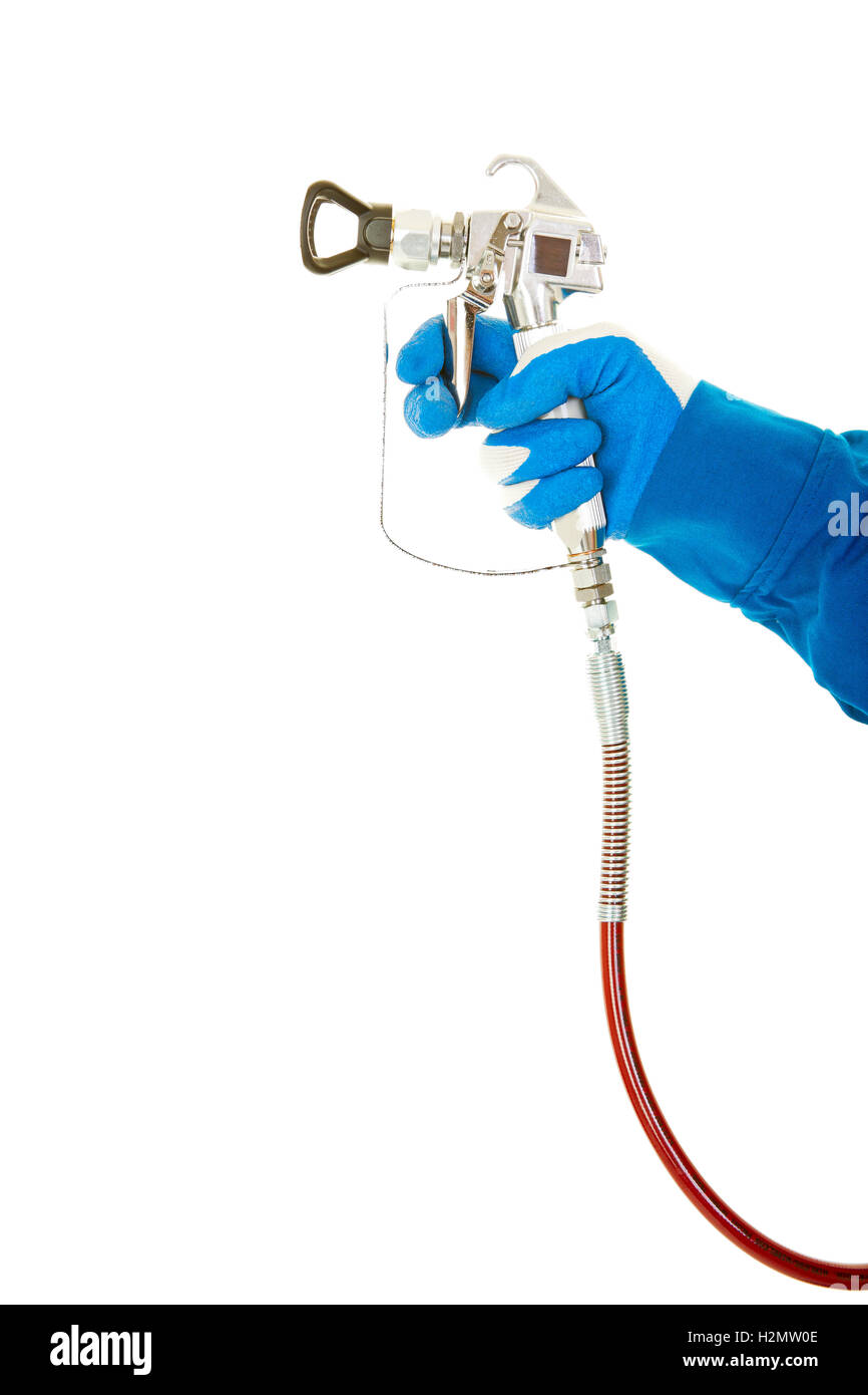 Airless Spray Gun and Hose Stock Photo - Alamy