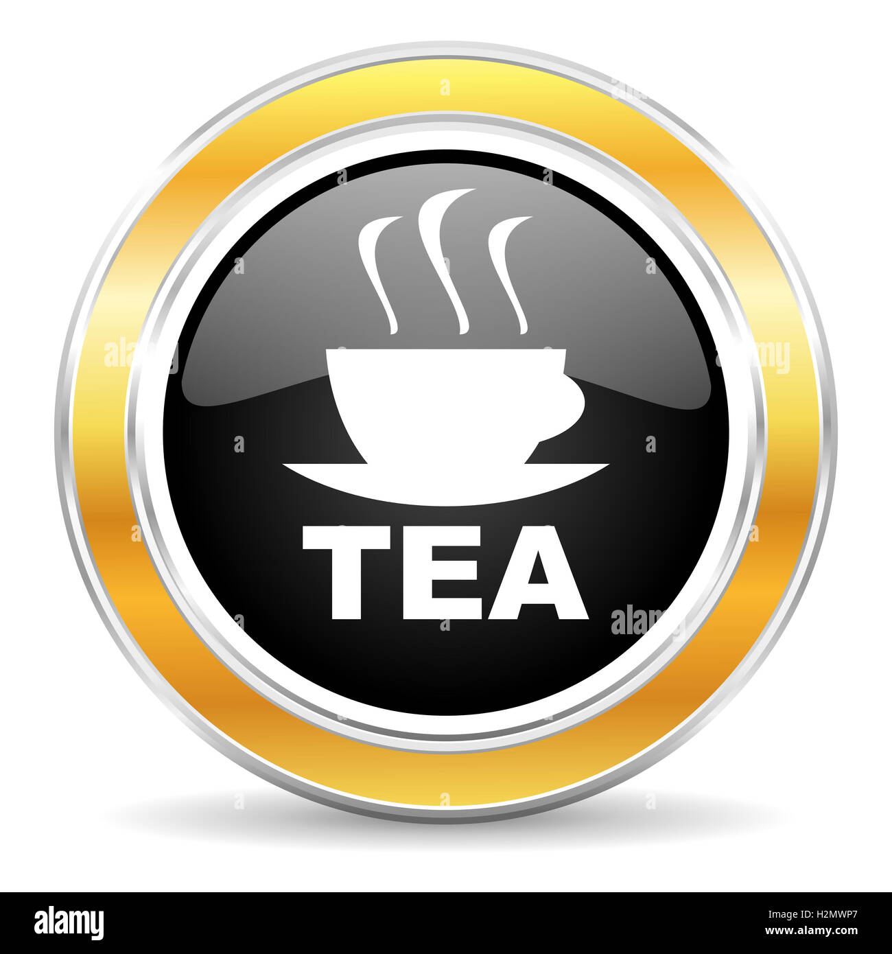 tea icon Stock Photo
