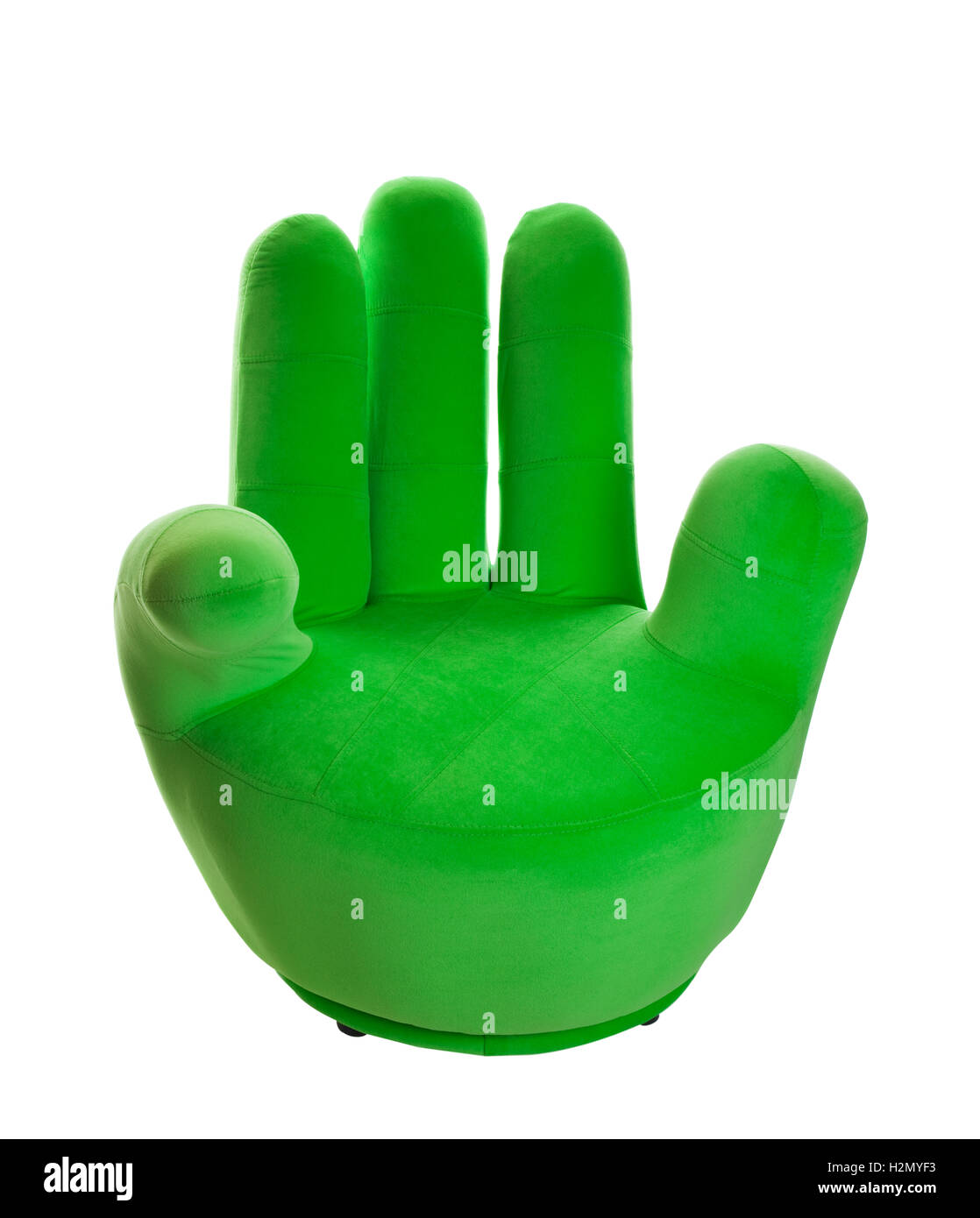 Green Hand Chair Stock Photo Alamy