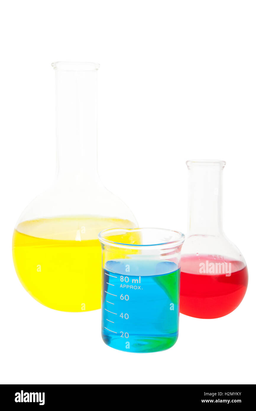 Flasks and Beaker Stock Photo Alamy