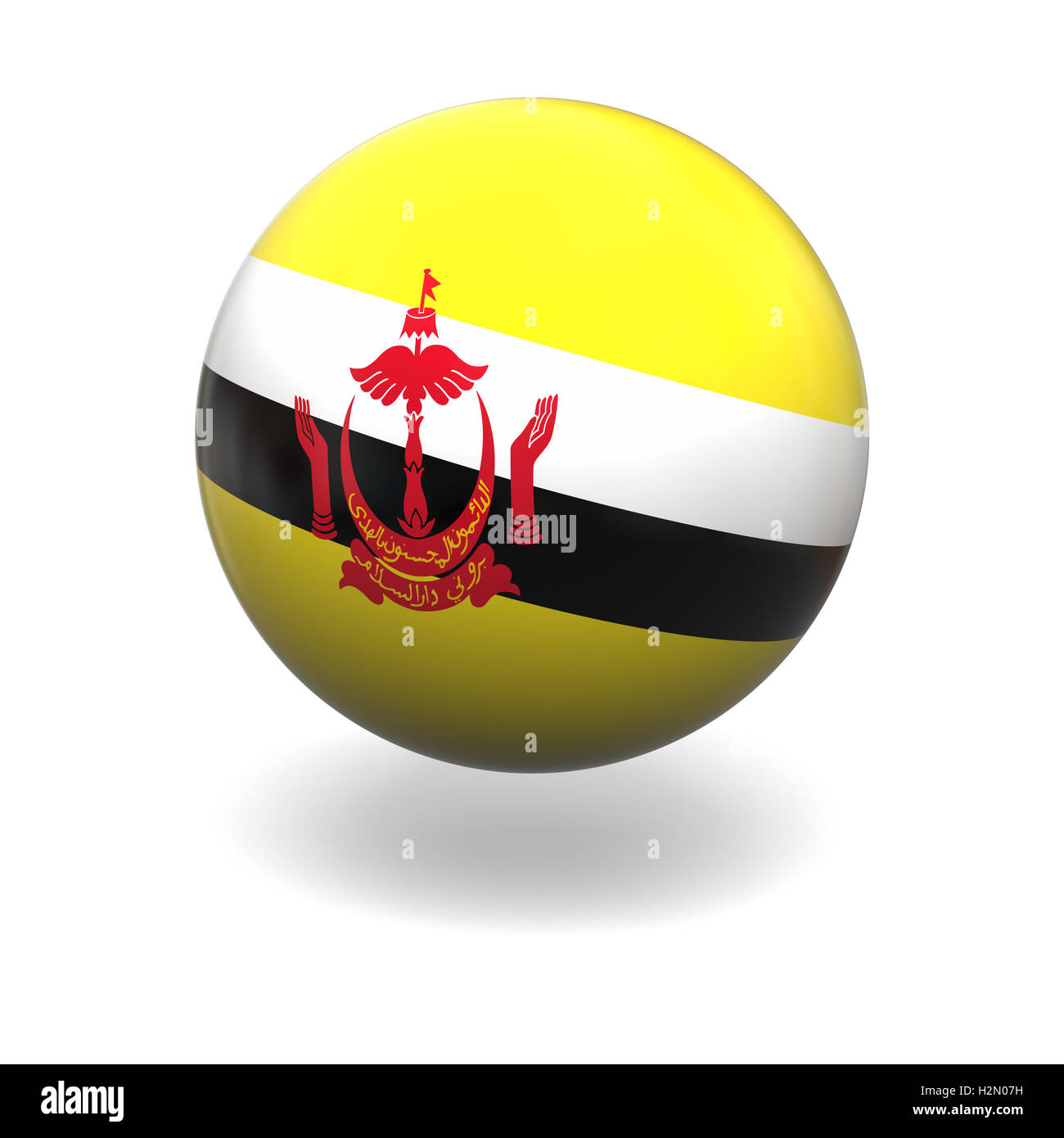 Brunei flag Stock Photo