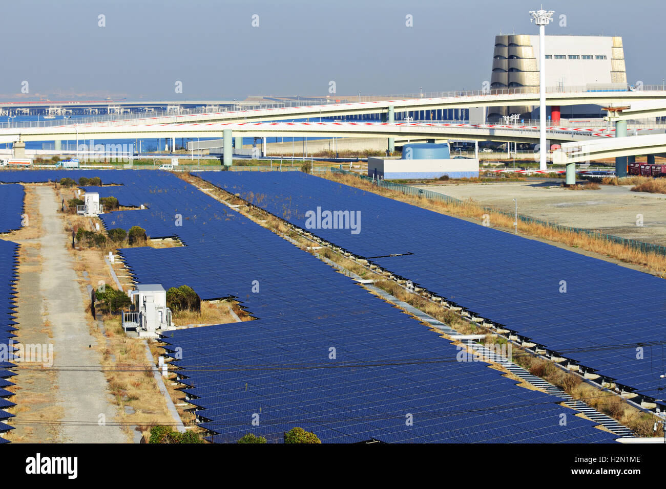 Solar energy station Stock Photo - Alamy