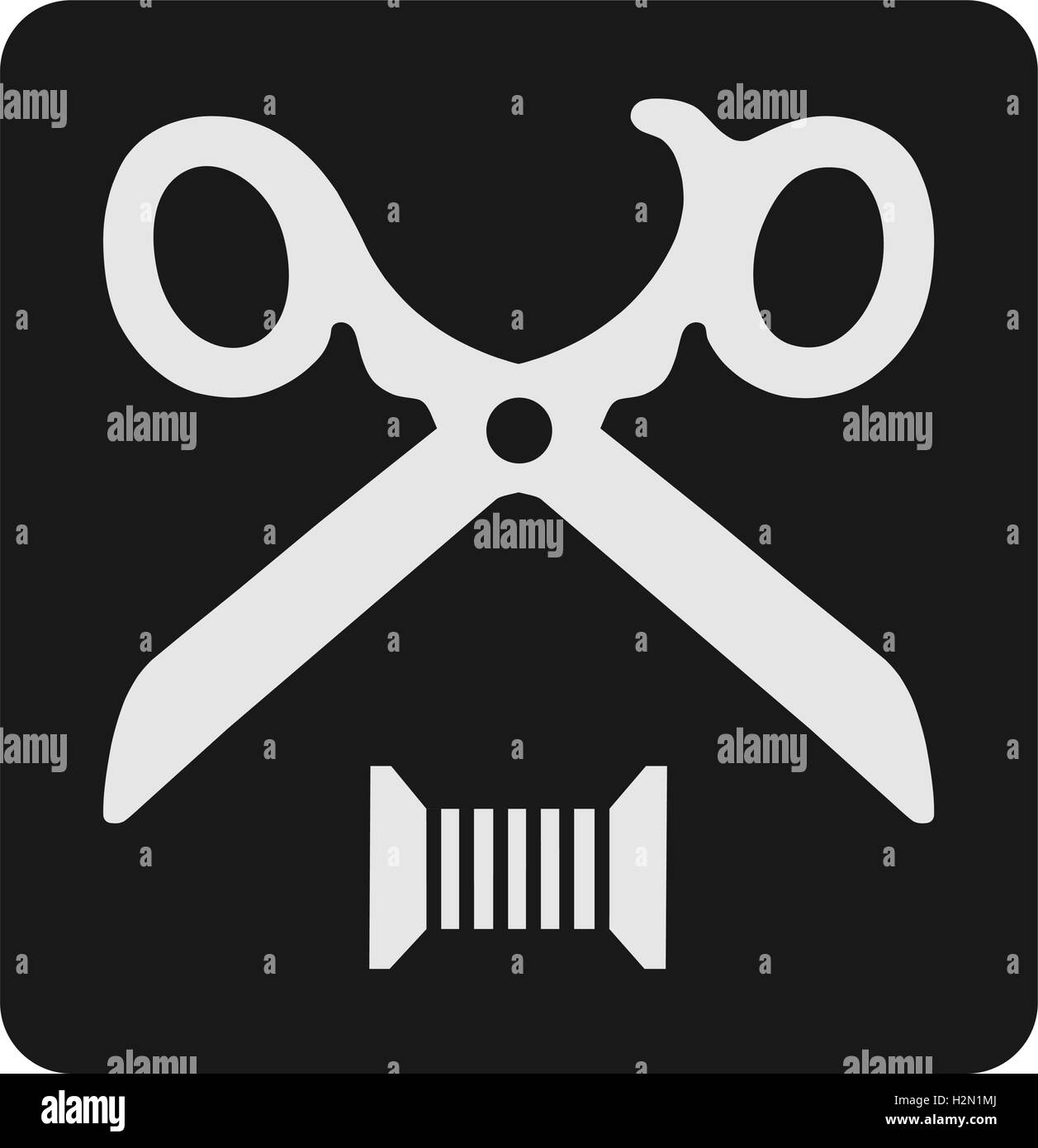 Black & white vector sewing icons set on white background Stock Vector ...