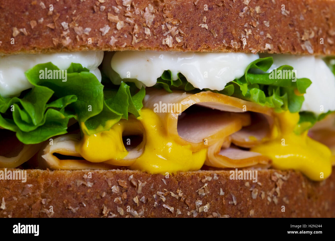 Chicken Sandwich Macro Stock Photo Alamy