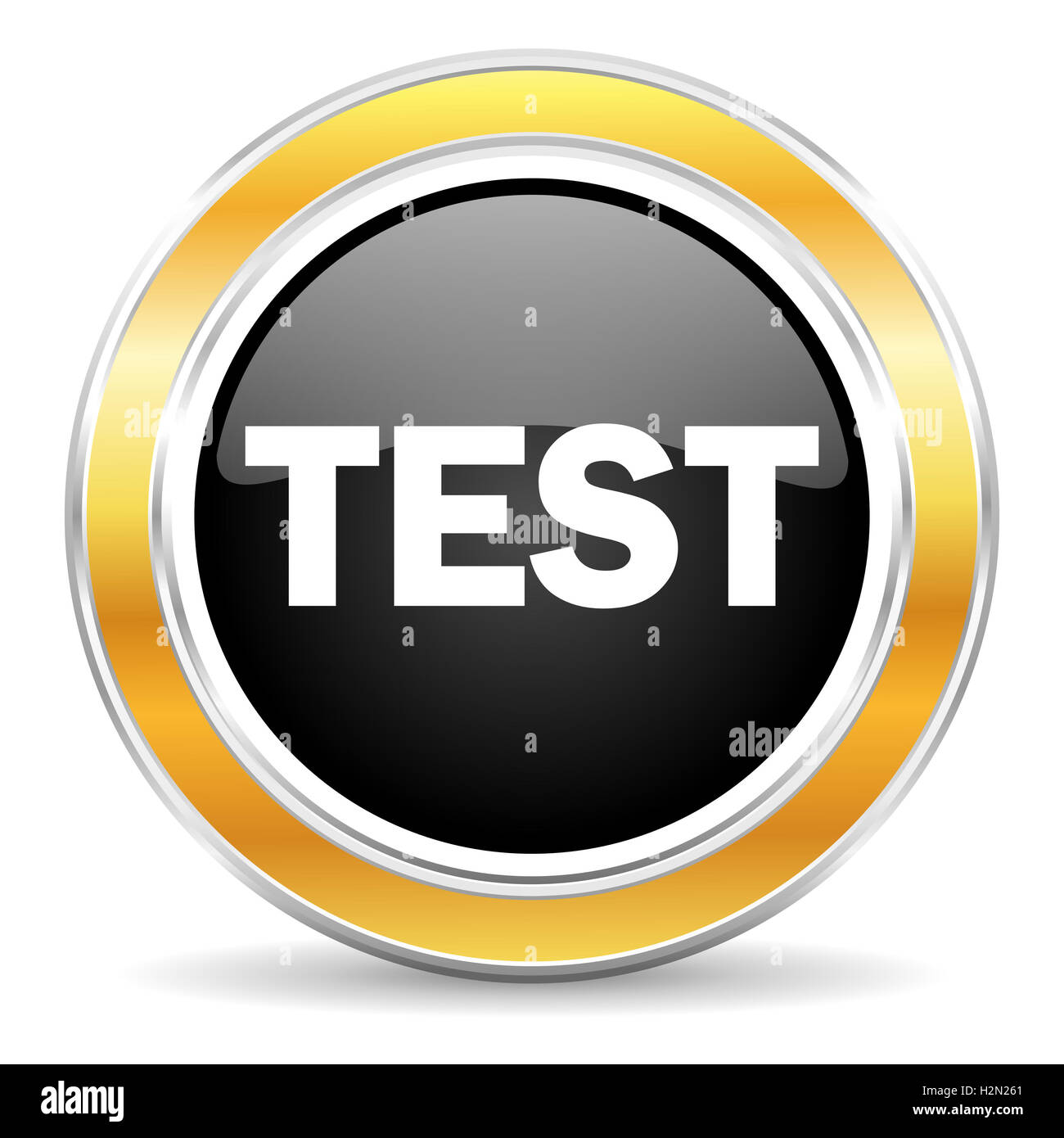 test icon Stock Photo
