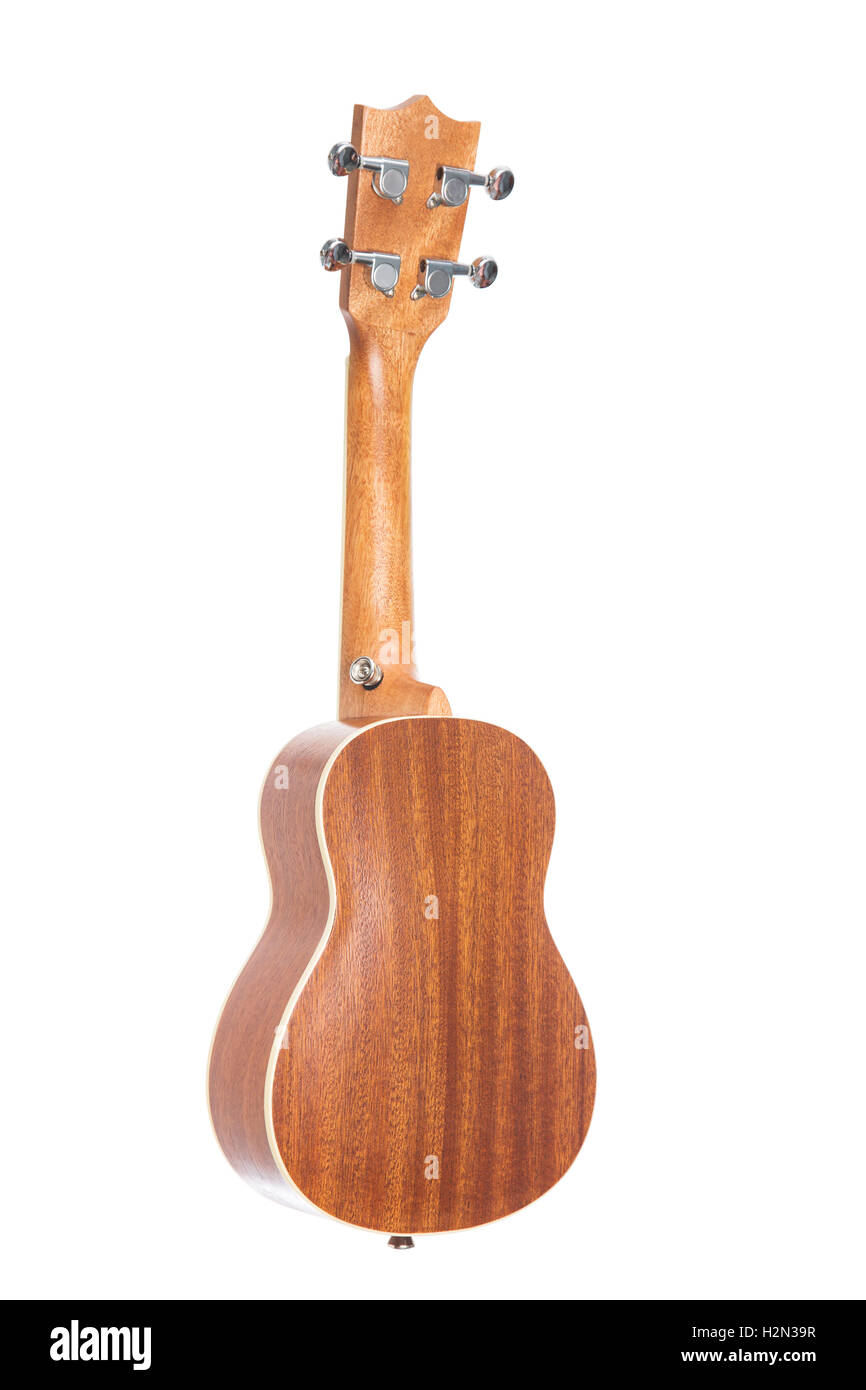 Back view of ukulele guitar Stock Photo