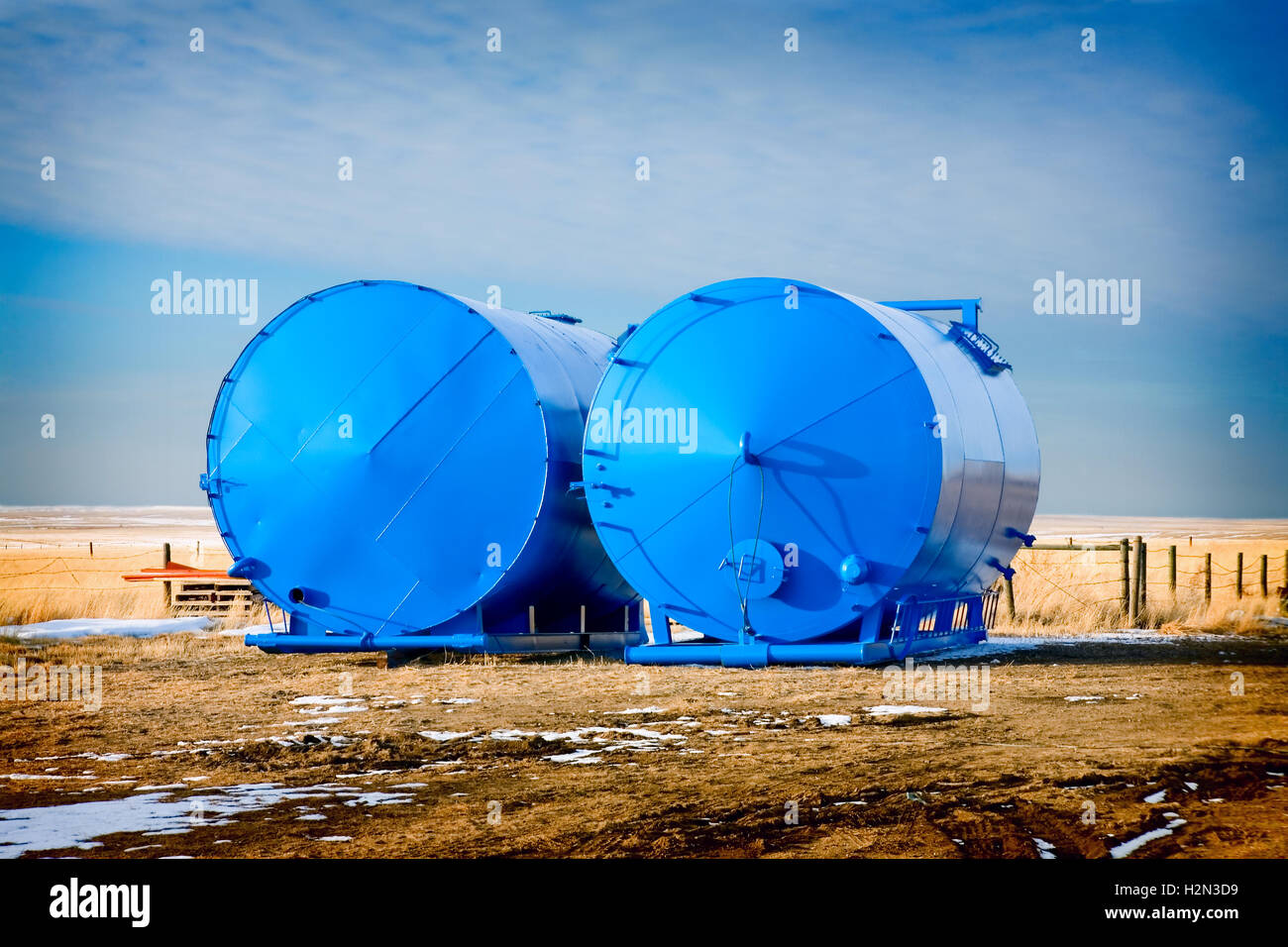 Freshly Painted Tanks Stock Photo Alamy