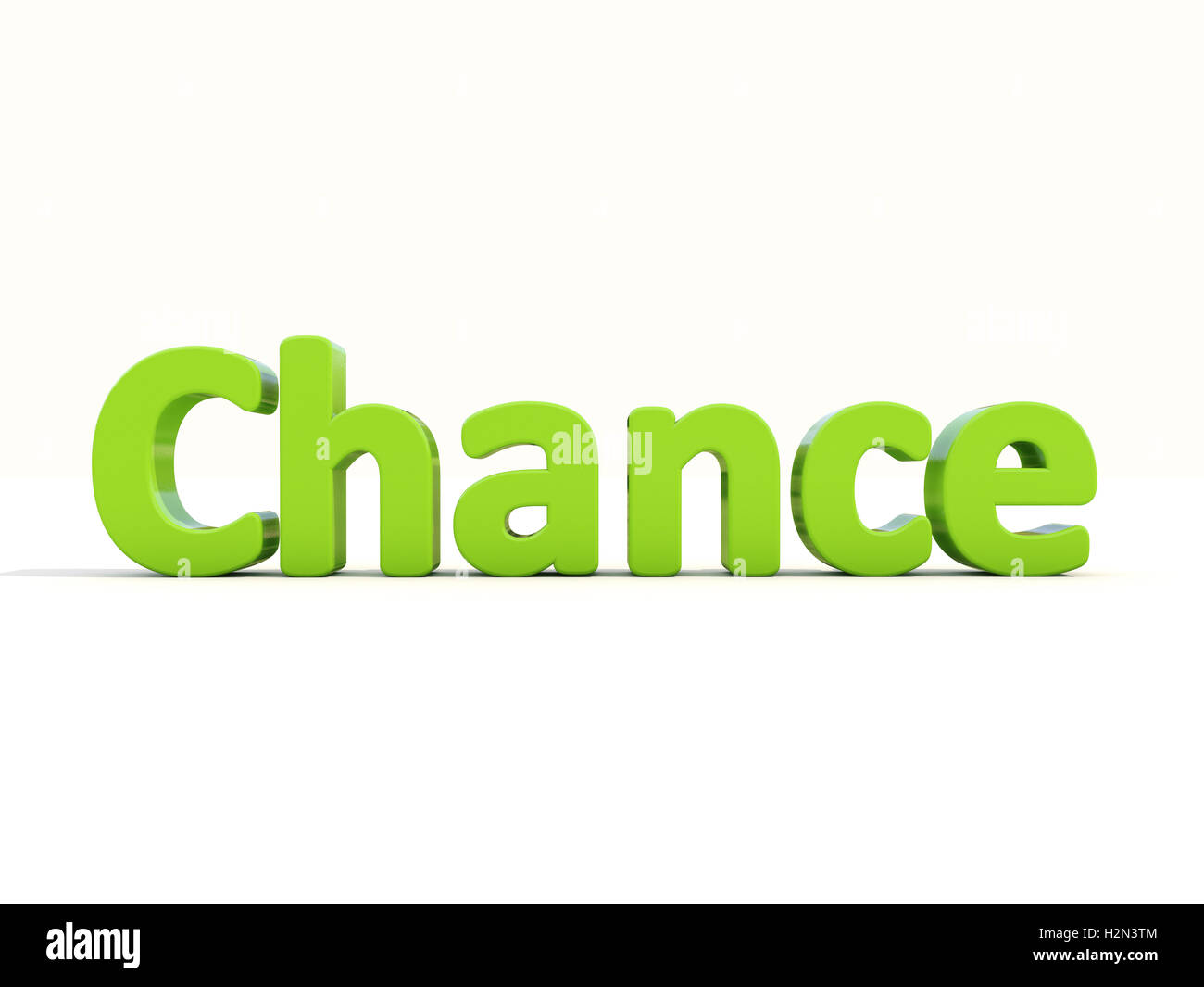 3d word chance Stock Photo