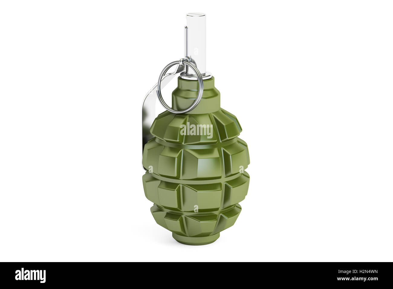 hand grenade, 3D rendering on white background Stock Photo - Alamy