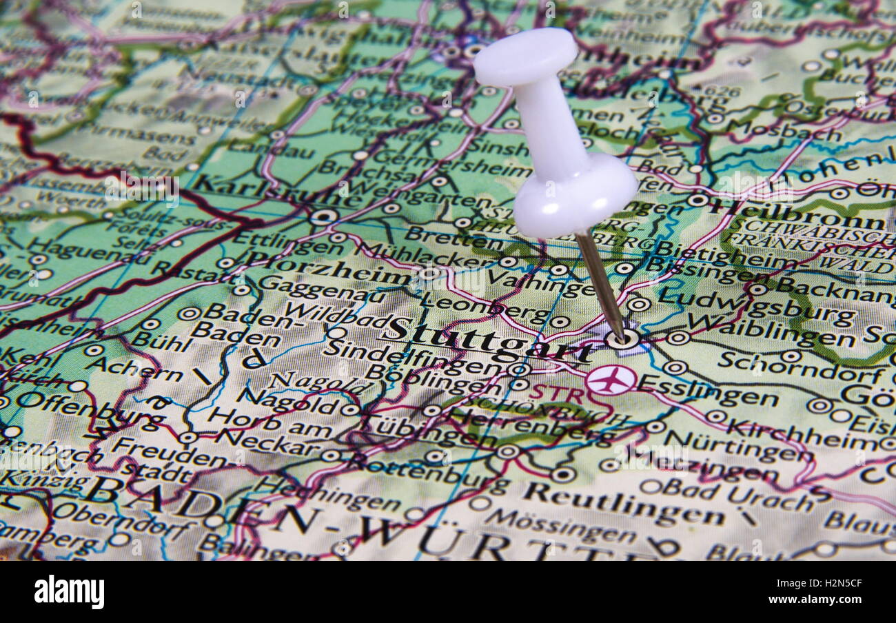 Stuttgart City Map High Resolution Stock Photography and Images - Alamy