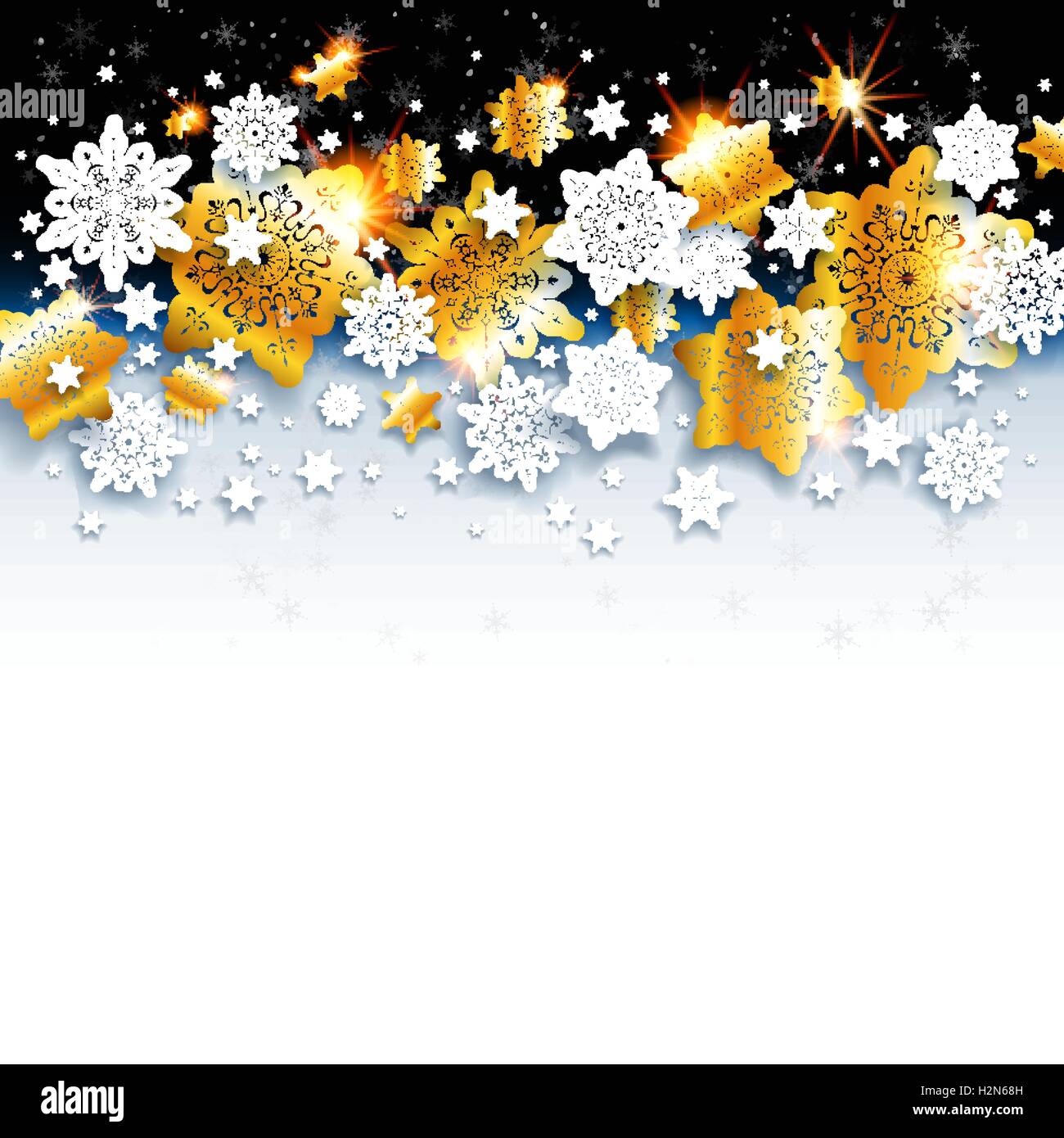 Abstract winter background with shine snowflakes Stock Vector Image ...