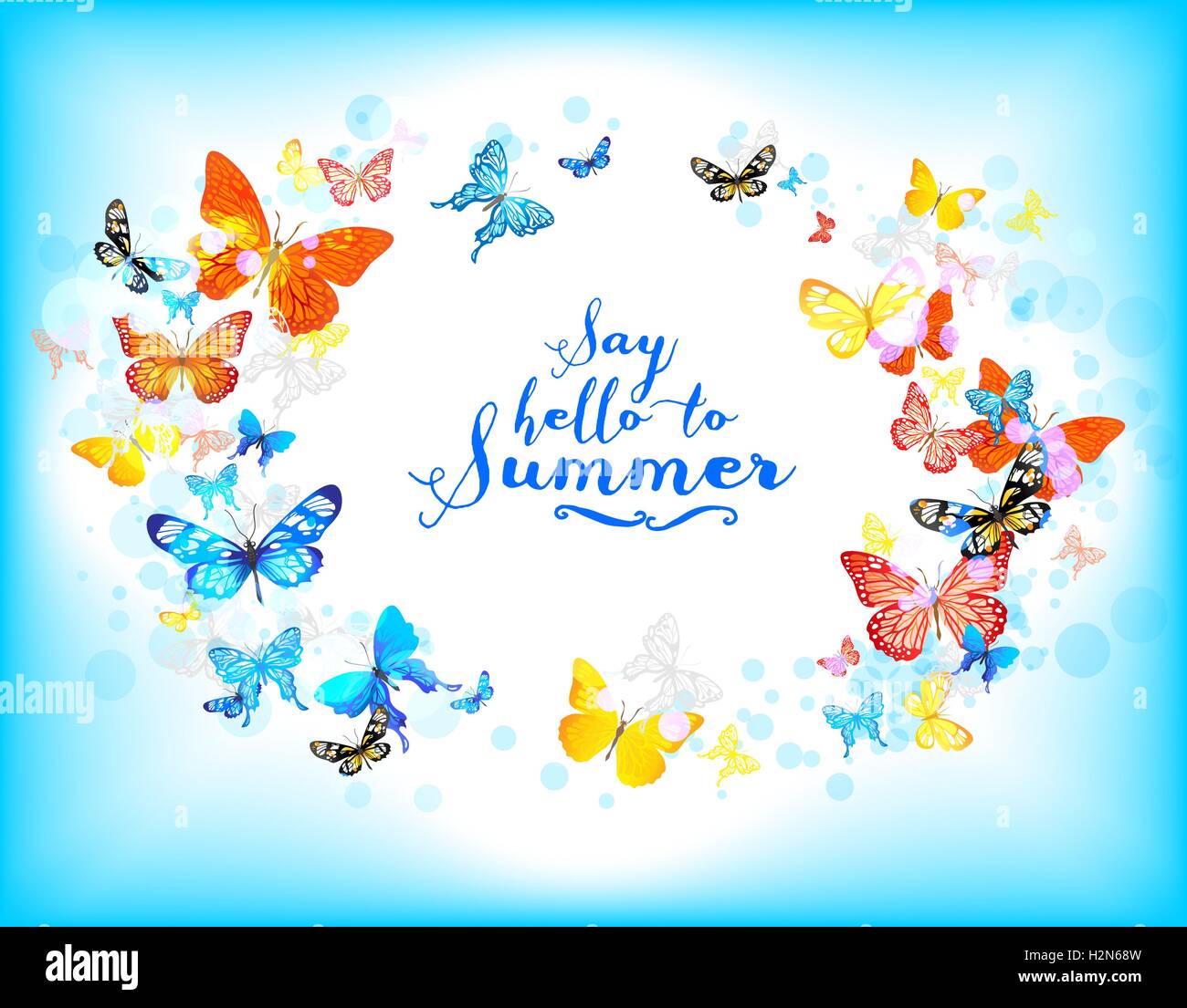 Background with beautiful butterflies Stock Vector Image & Art - Alamy