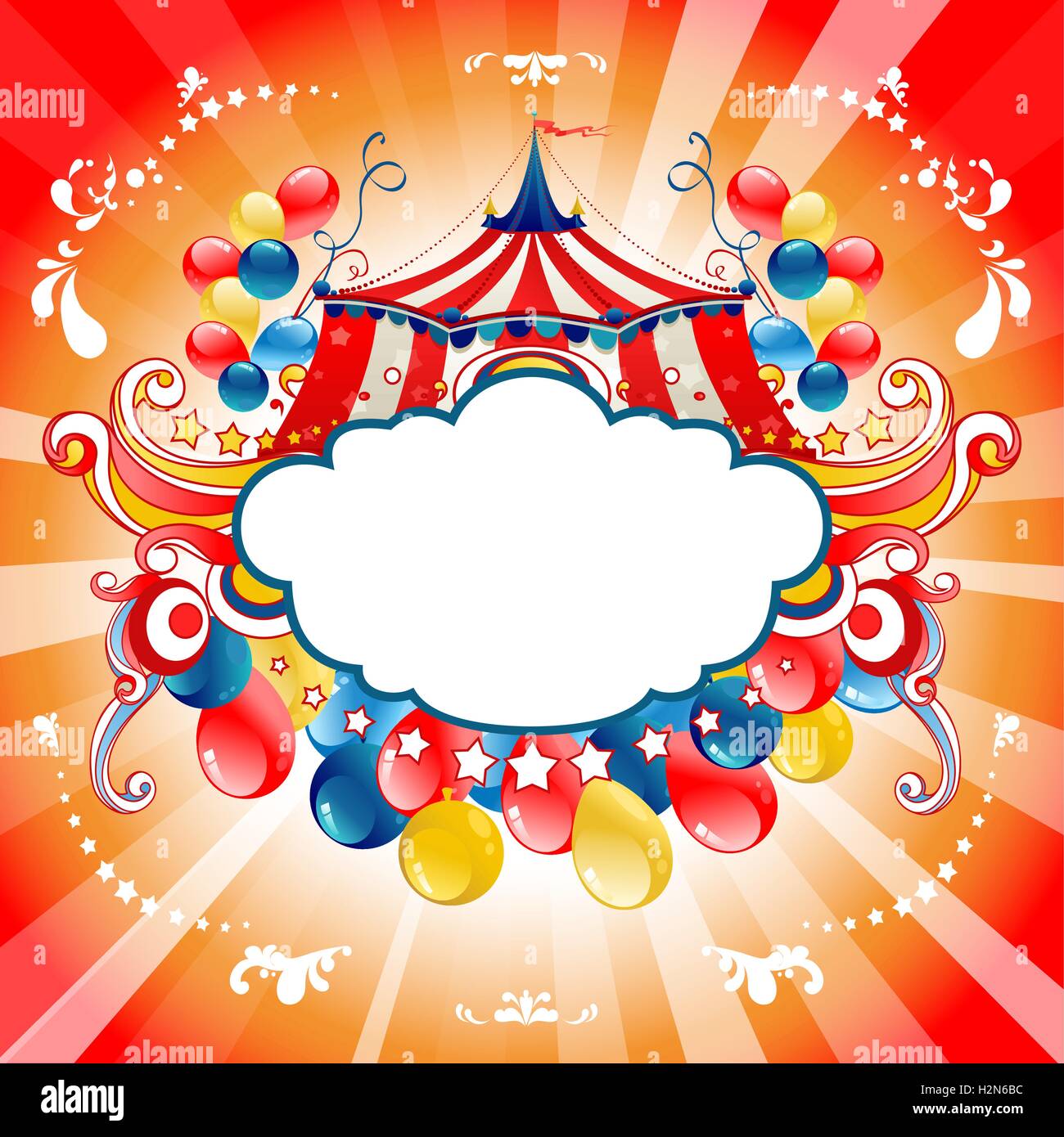 Bright circus card Stock Vector Image & Art - Alamy