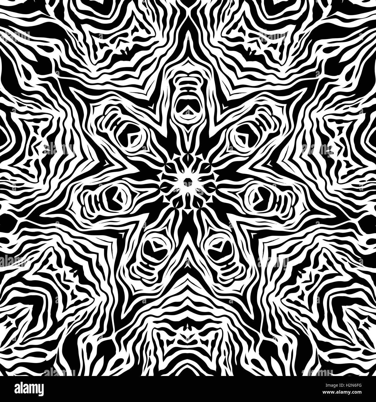 Ethnic art black and white hi-res stock photography and images - Alamy
