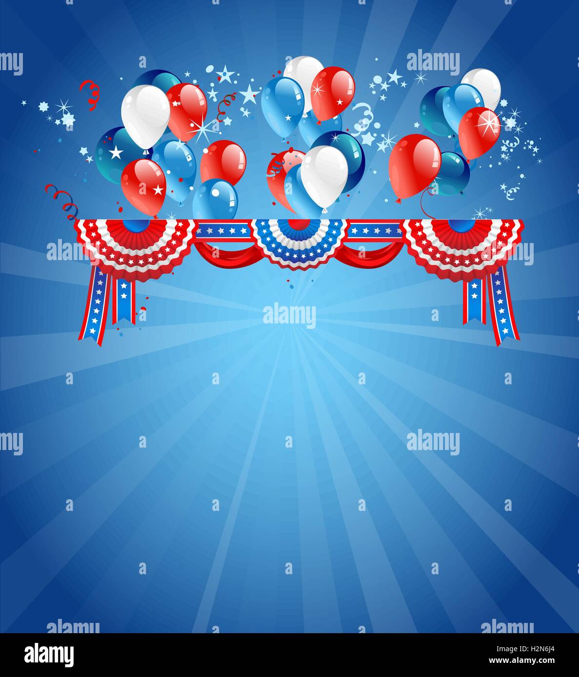 Holiday decorations with balloons Stock Vector Image & Art Alamy