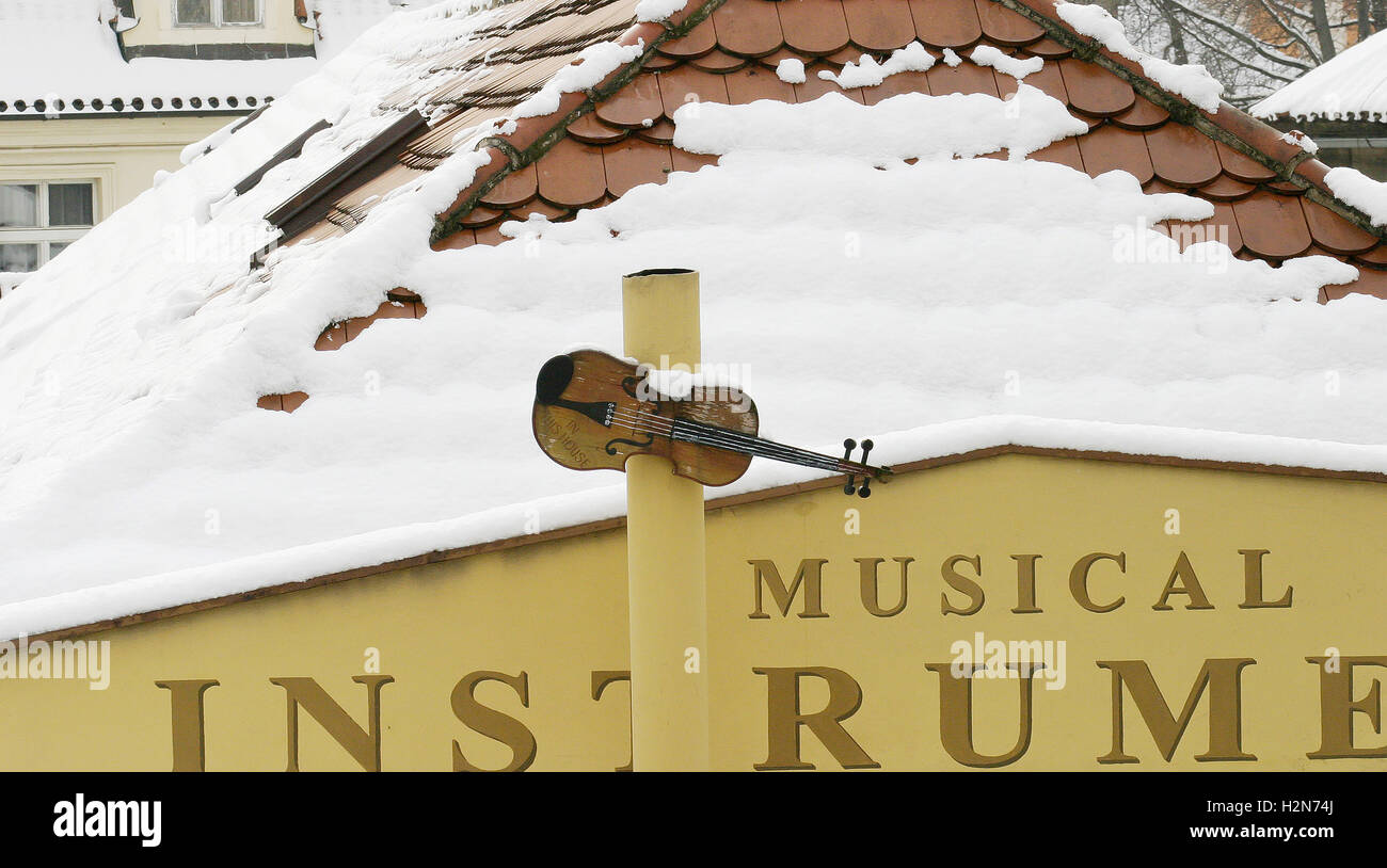 Prague musical instrument shop hires stock photography and images Alamy