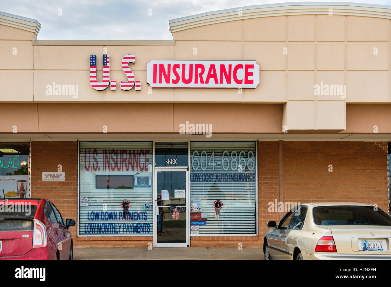 The storefront exterior of U.S. Insurance Company at 2230 W. Interstate