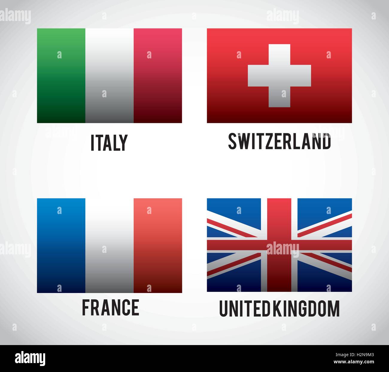 Isolated flags of europe design Stock Vector Image & Art Alamy