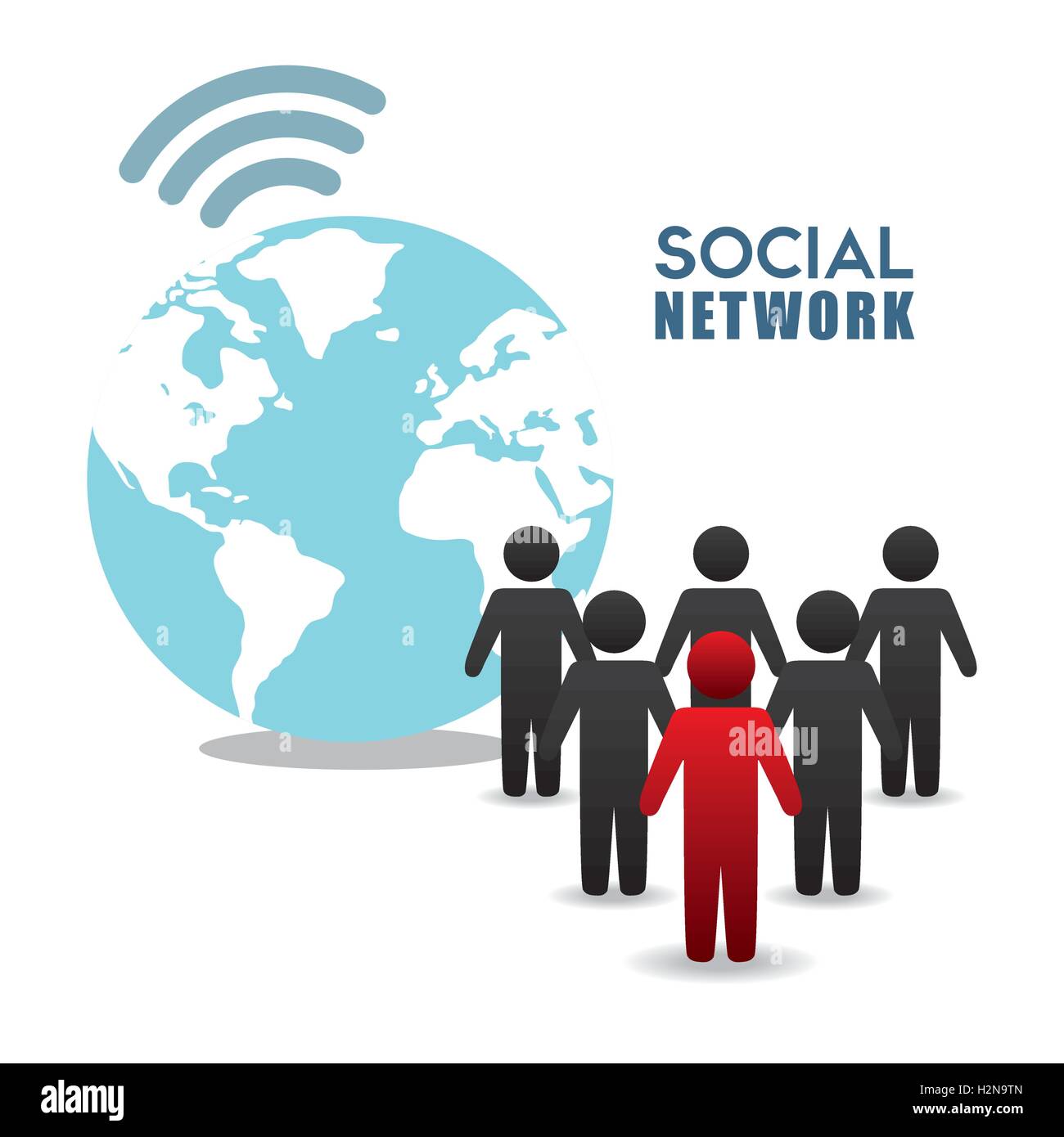 Social Computer Network Vector Social network vector design Stock Vector Image & Art - Alamy