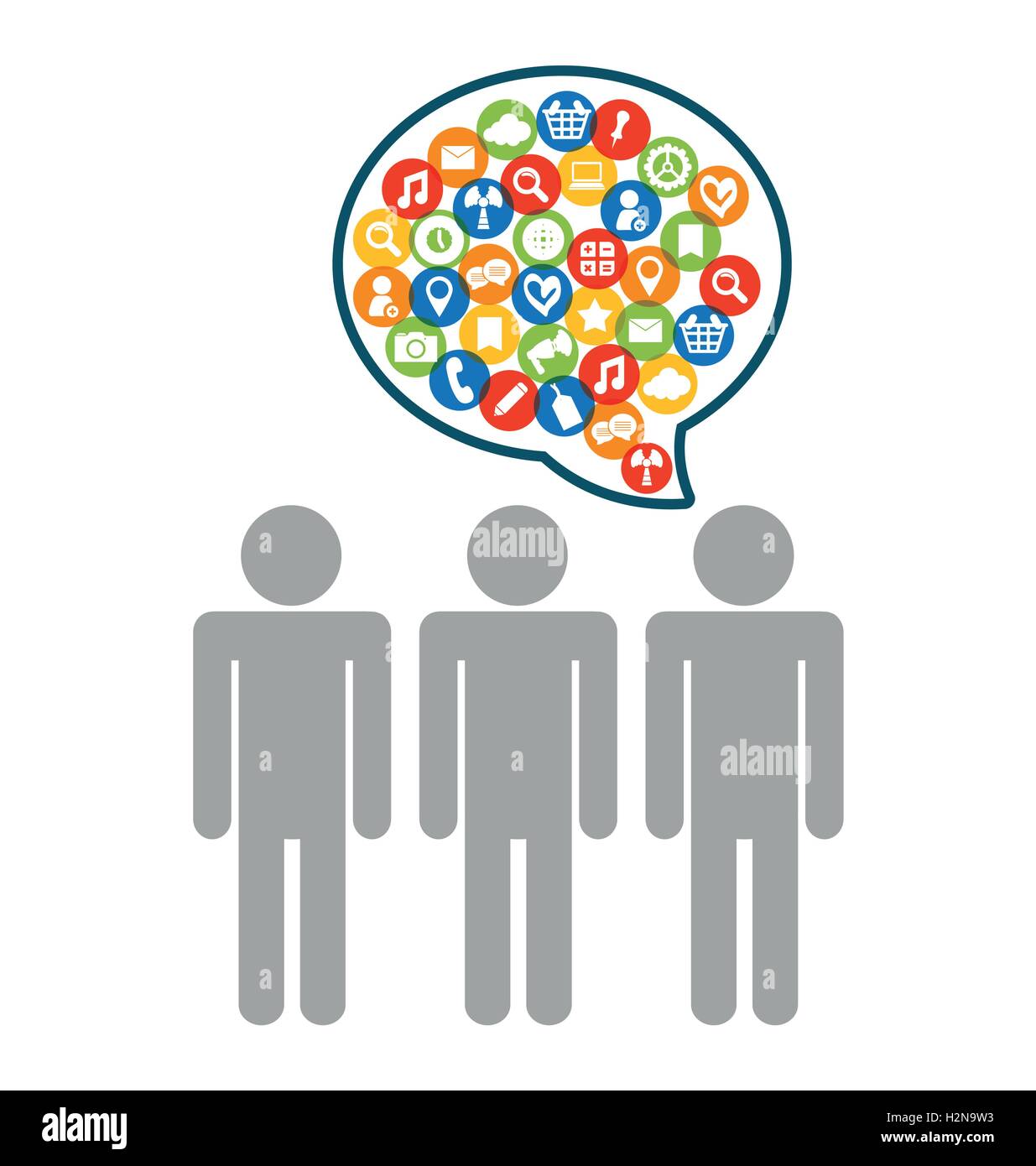 Social network vector design Stock Vector Image & Art - Alamy