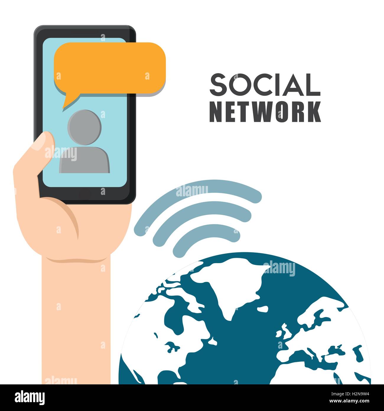 Social Computer Network Vector Social network vector design Stock Vector Image & Art - Alamy