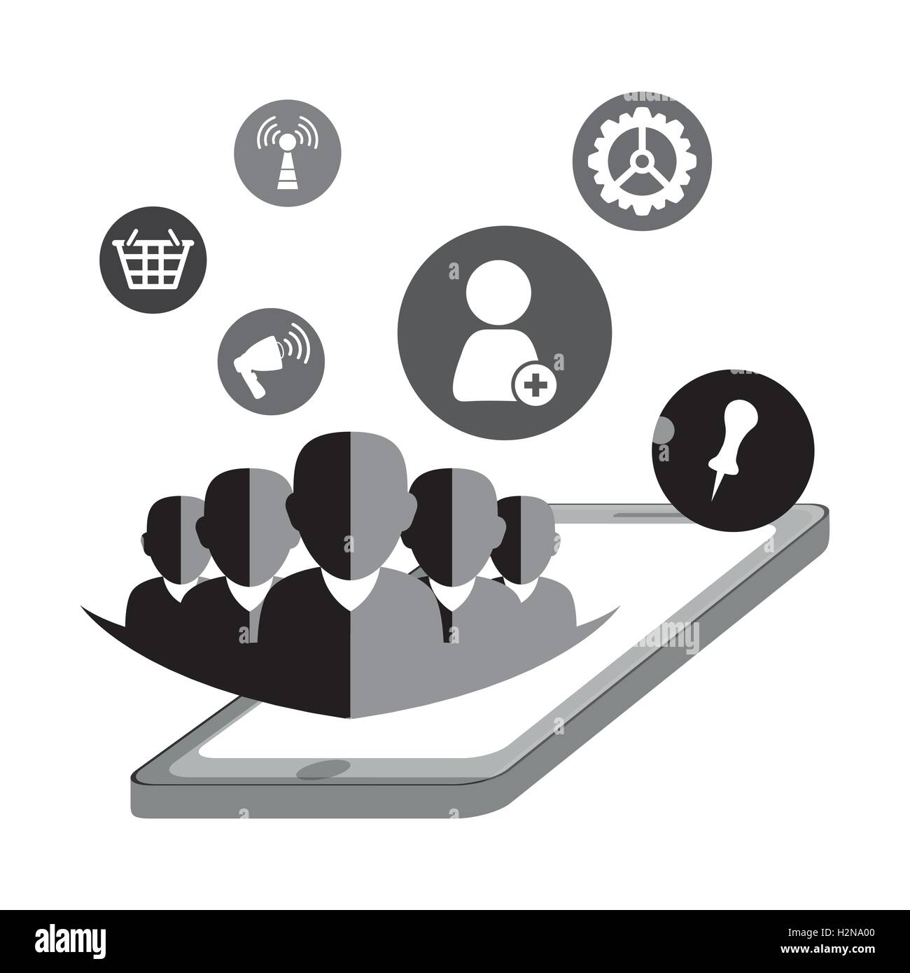 Social network vector design Stock Vector Image & Art - Alamy