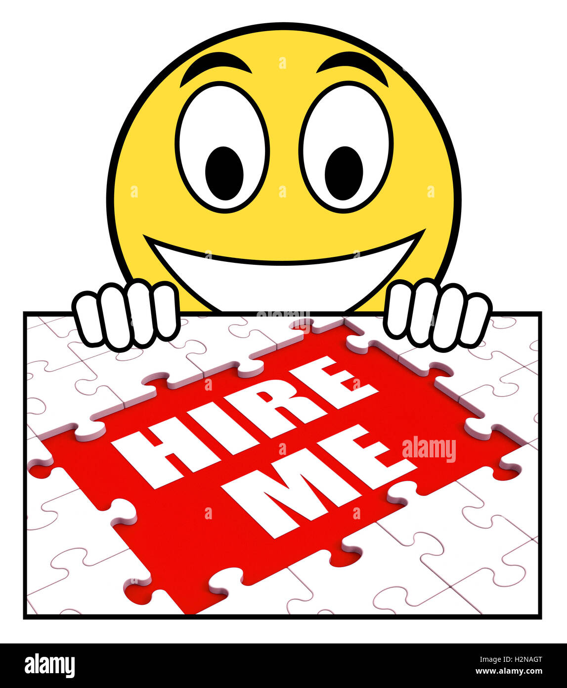 Hire Me Sign Meaning Job Candidate Or Freelancer Stock Photo Alamy