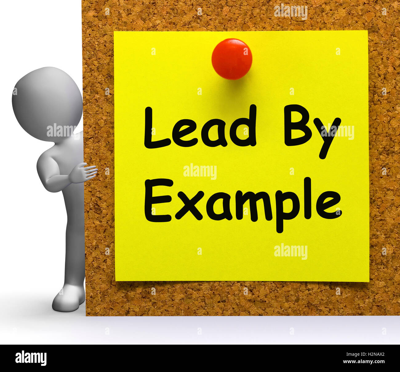 Lead By Example Note Meaning Mentor Or Inspire Stock Photo Alamy