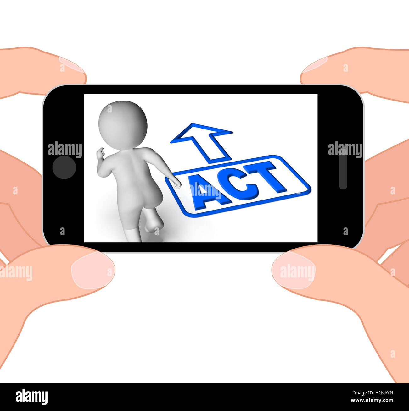 Act And Running Character Displaying Urgent Action Stock Photo - Alamy
