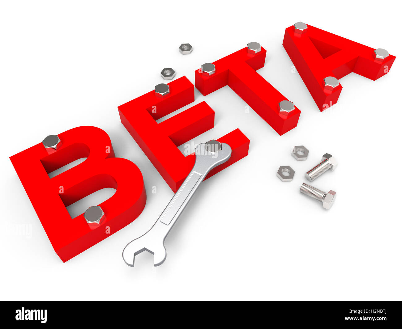 Beta software meaning develop program and programming stock photo alamy