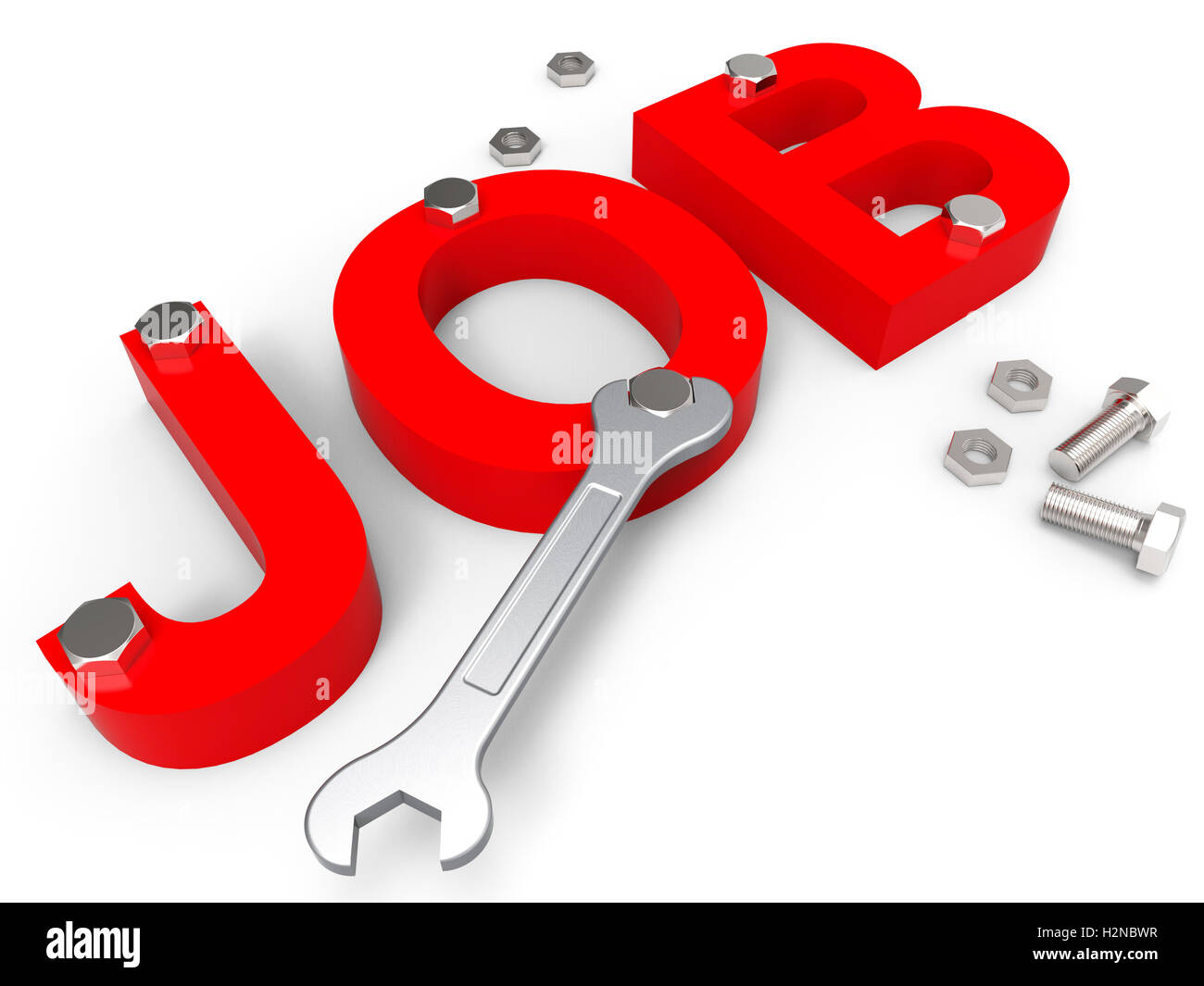 Job Word Representing Employ Me And Hiring Stock Photo