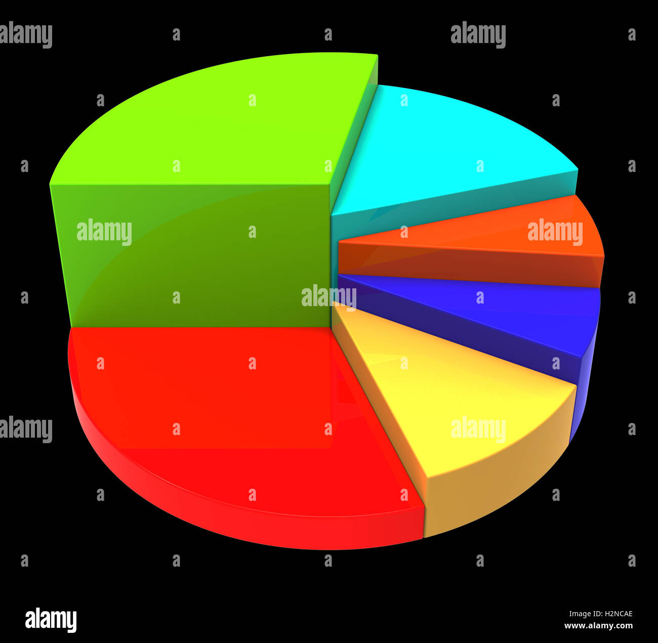 Pie Chart Indicating Business Graph And Document Stock Photo - Alamy