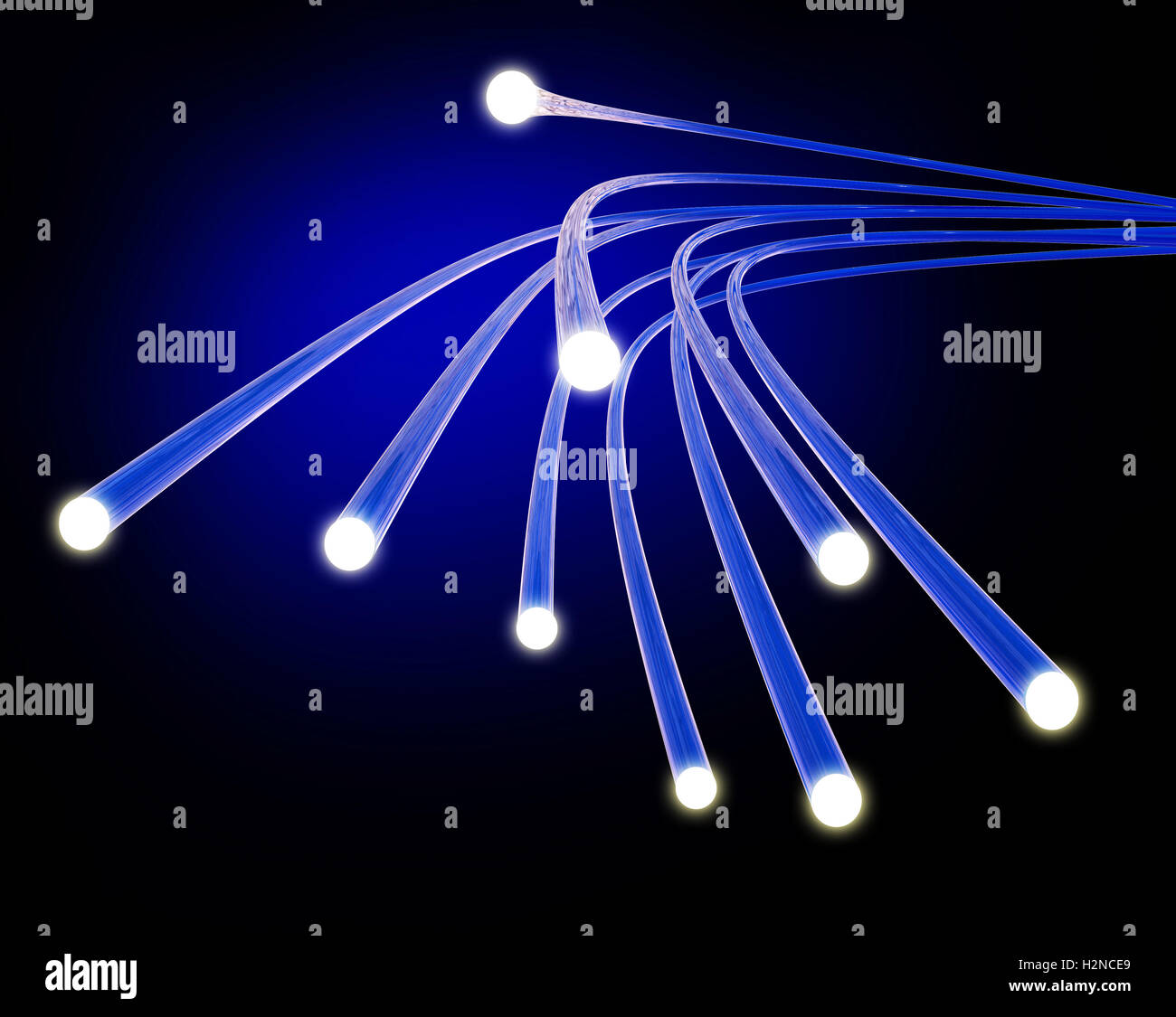 Optical Fiber Network Meaning Global Communications And Connection
