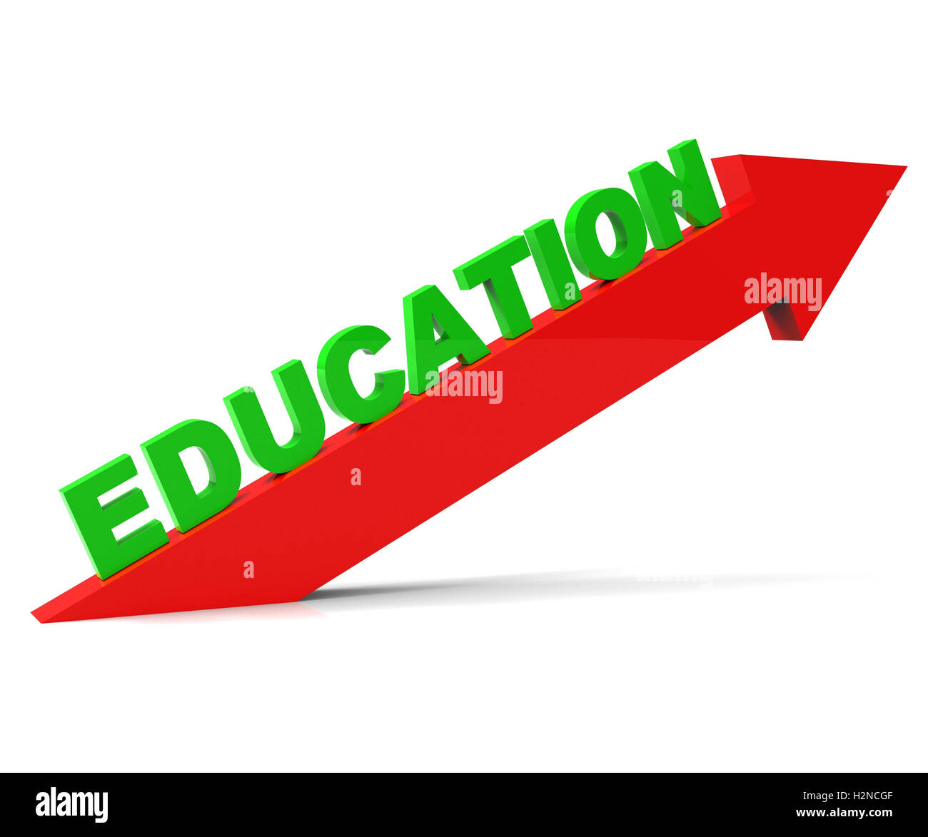Increase Education Meaning Studying Learned And Progress Stock Photo
